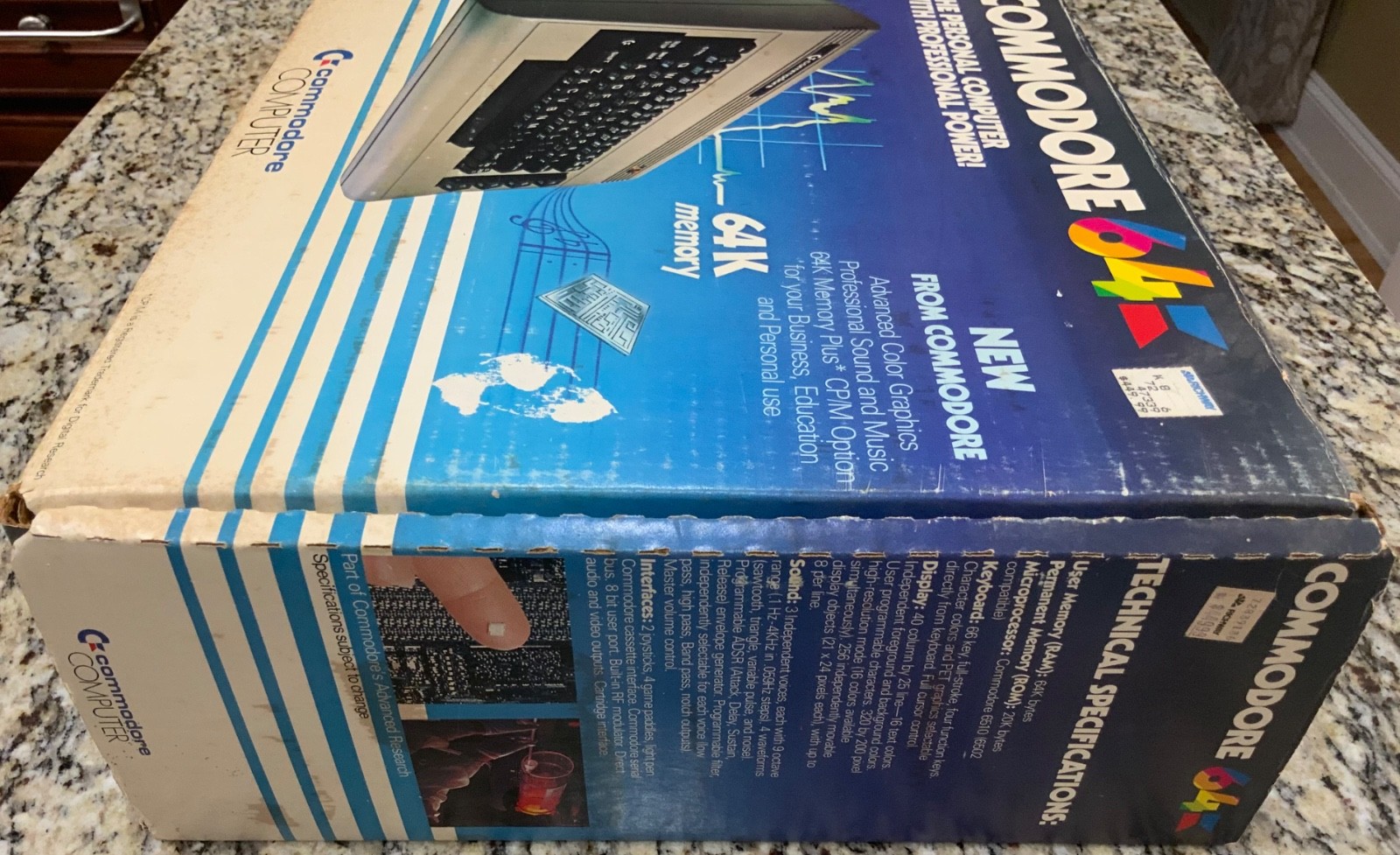 Vintage Original Commodore 64 Console Nice Condition Original Box Made In USA