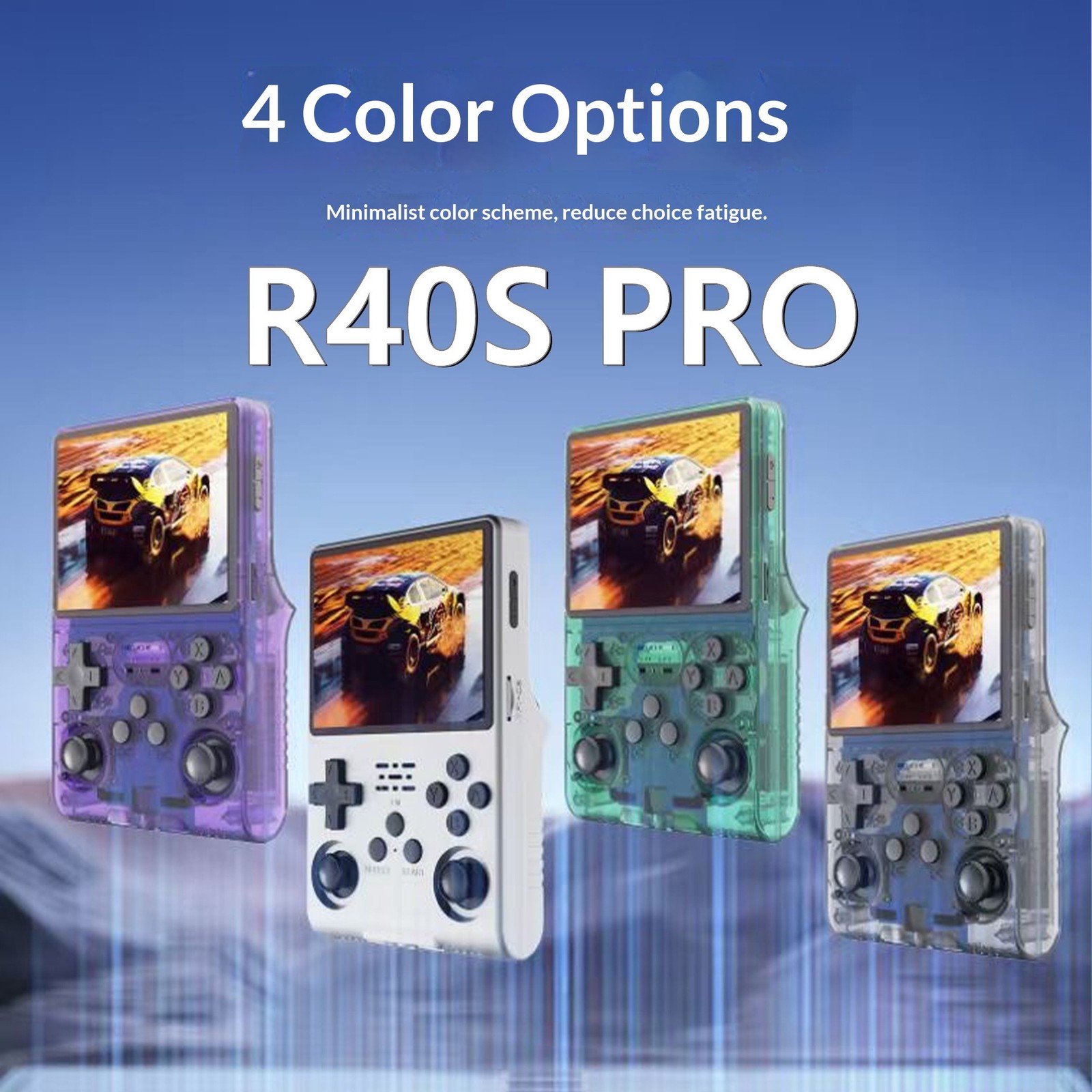 R40S PRO Handheld Game Console 3.5 Inch IPS Screen Mini Retro Console 30000Games