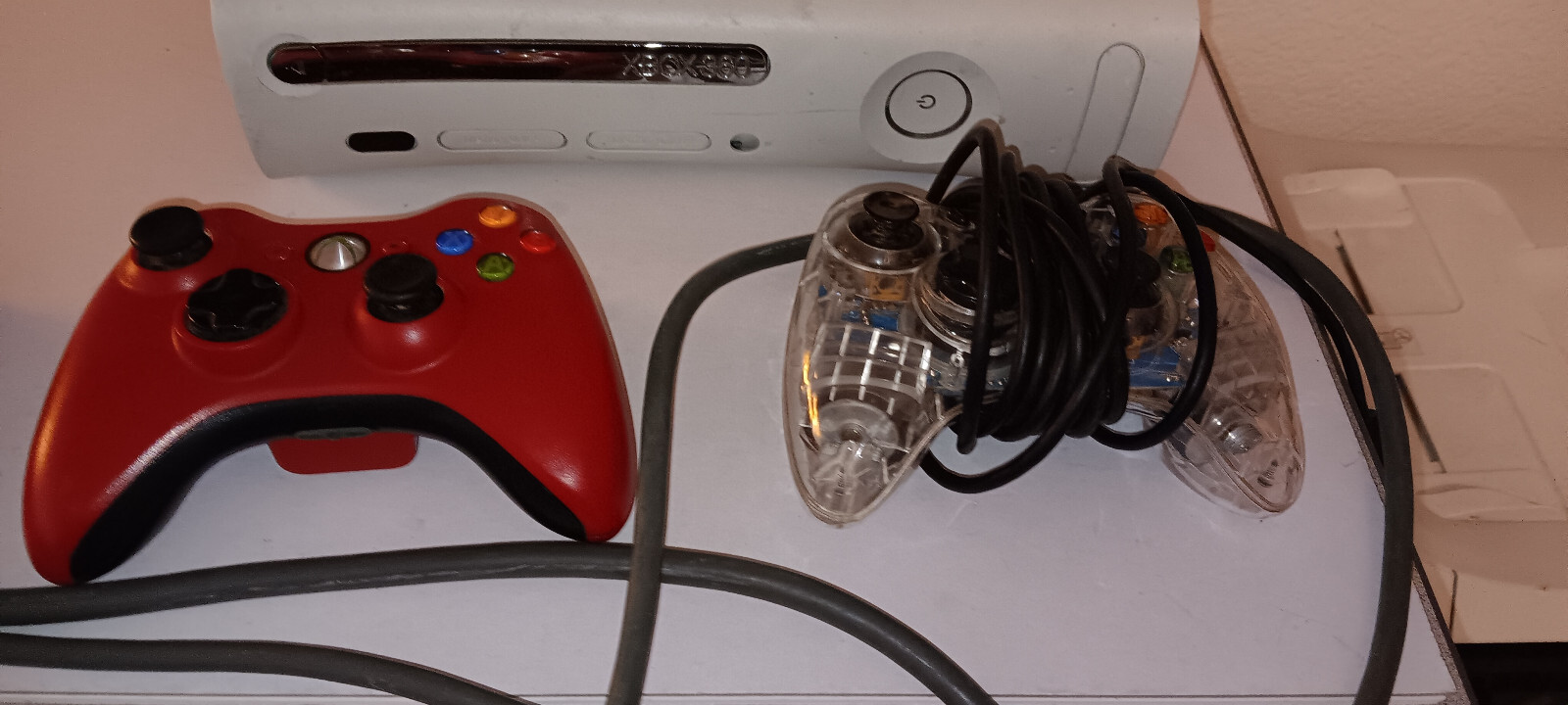 Xbox 360 Core Console White Bundle Microsoft- In Box, Disk Drive Issue, Tested