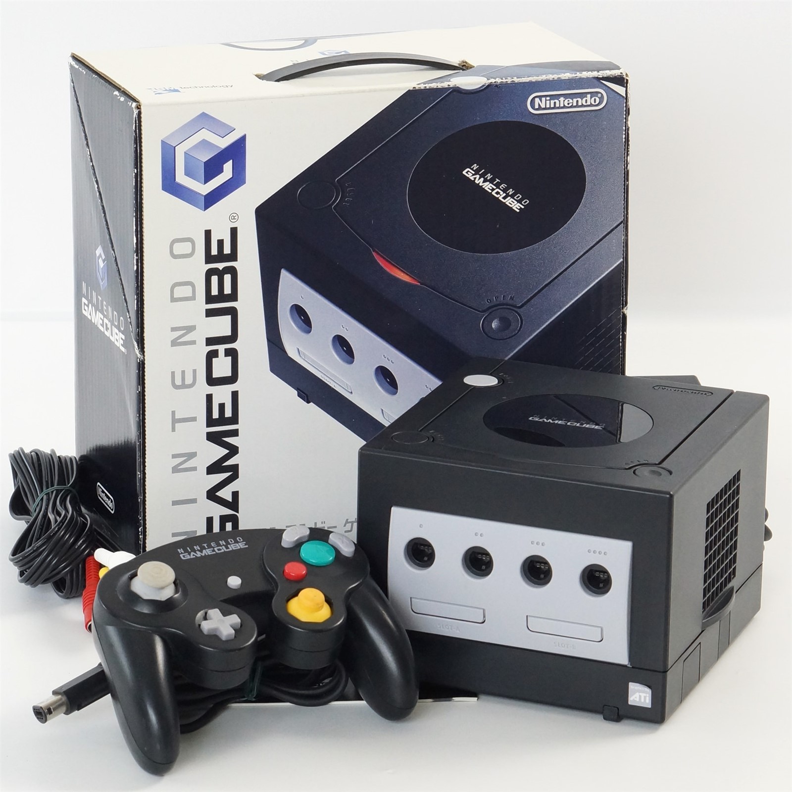 Gamecube Black Console System Boxed DOL-001 JP For Japan Game CD DN12160291