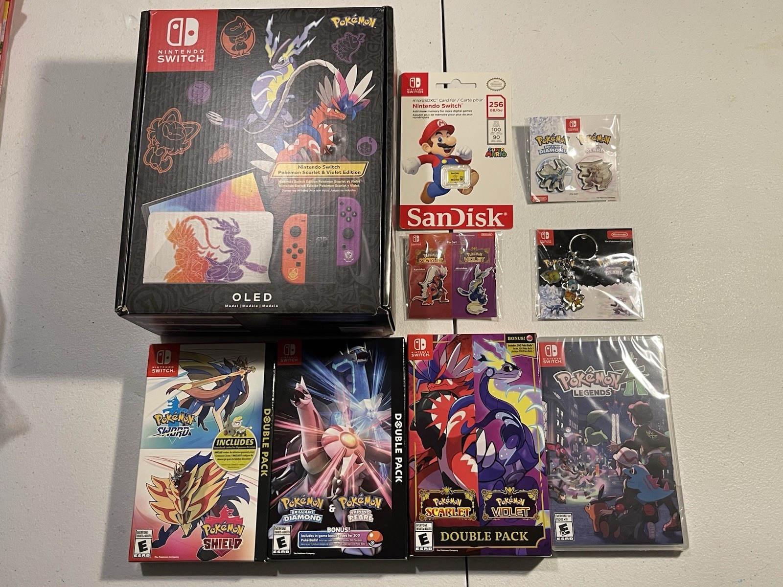 Pokemon Scarlet and Violet: Nintendo Switch – OLED Model + Double Packs – NEW