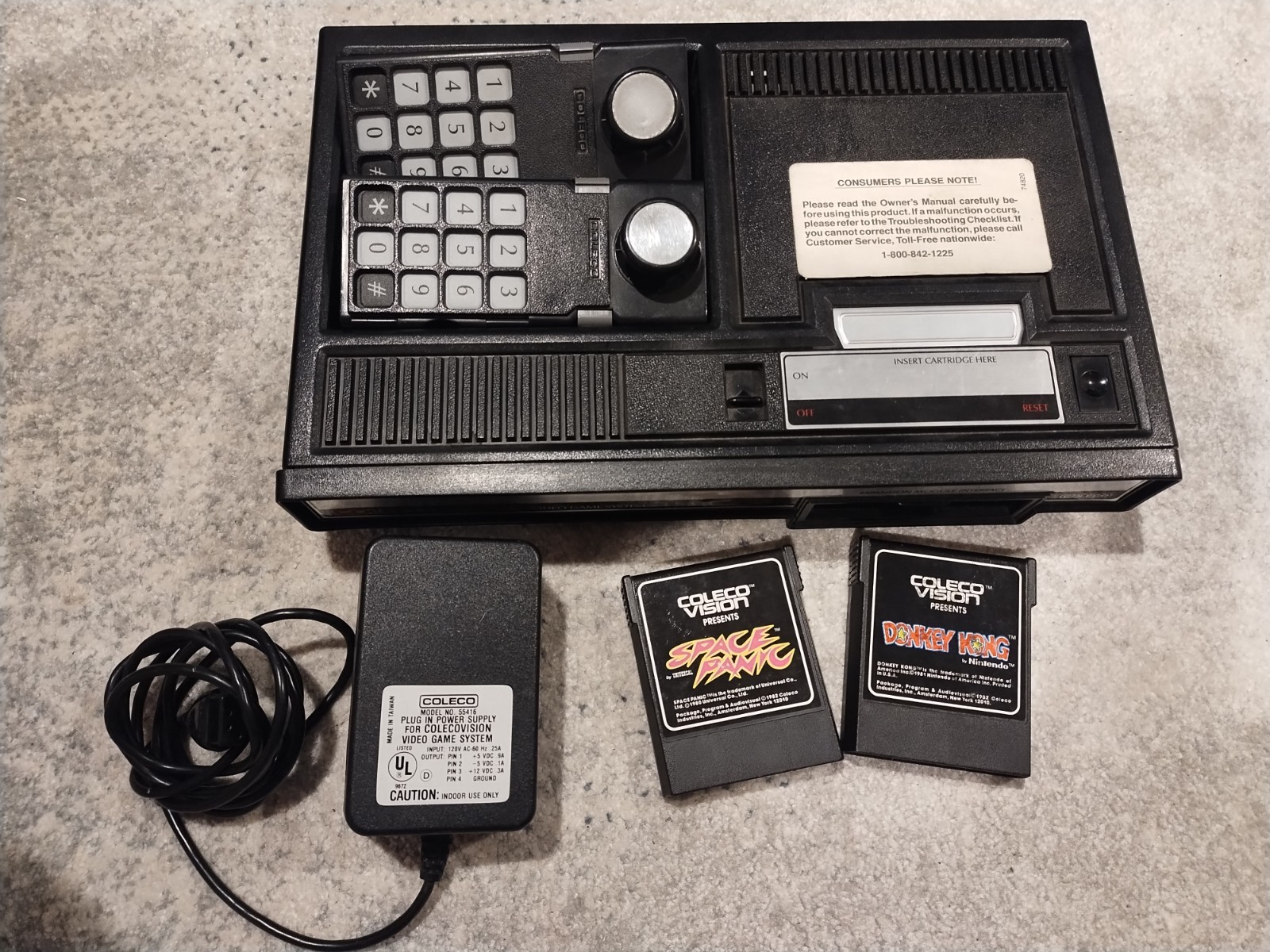 ColecoVision 2400 Console w 2 games WORKING