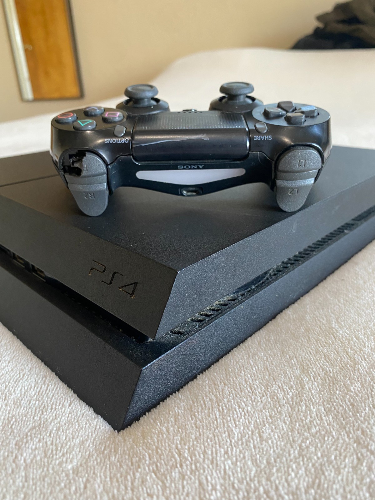 Sony PS4 500GB Black Console with DualShock 4 Controller – Tested & Working