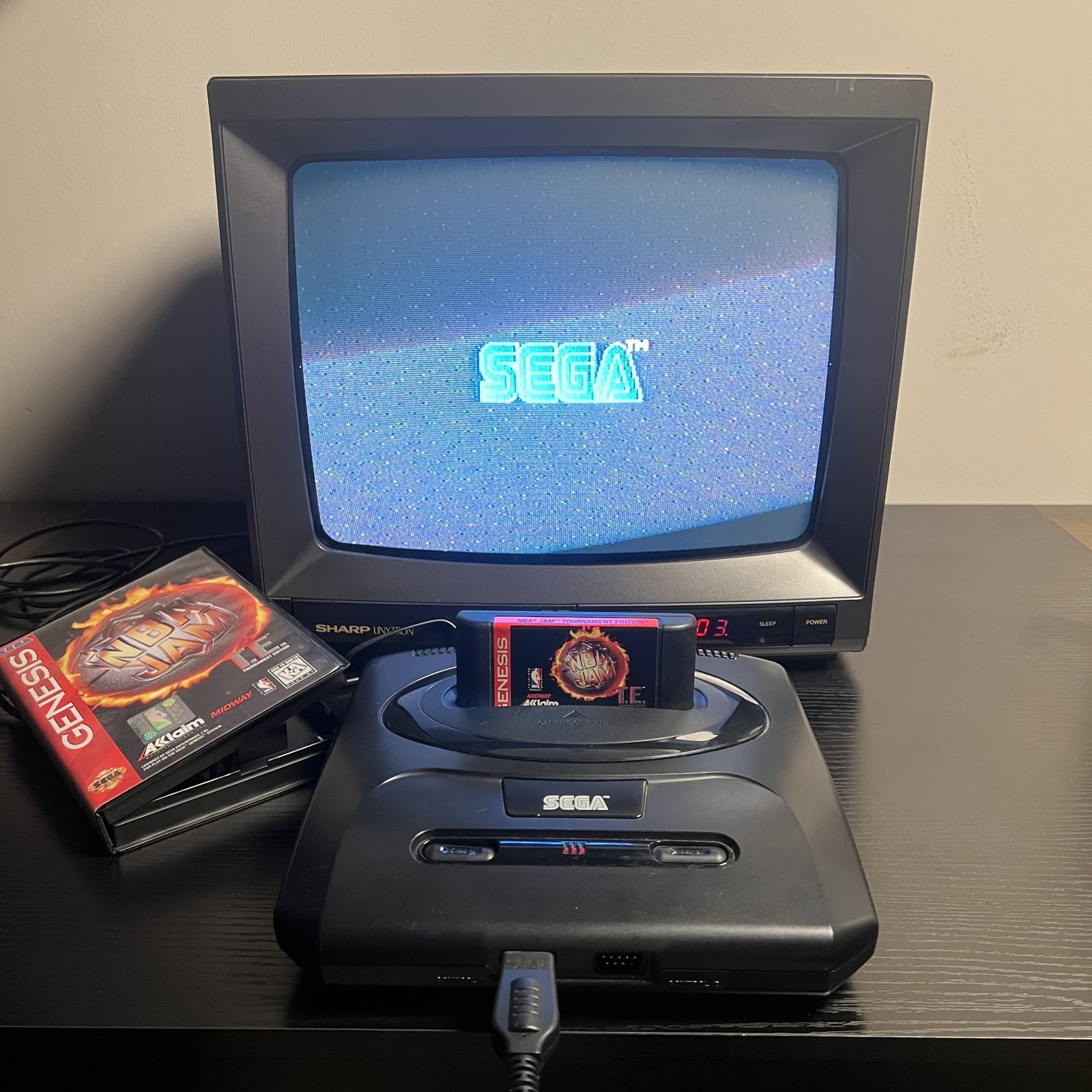 Sega Genesis Model 2 (1993) Console Bundle w/ Controller Power Supply & AV Cable