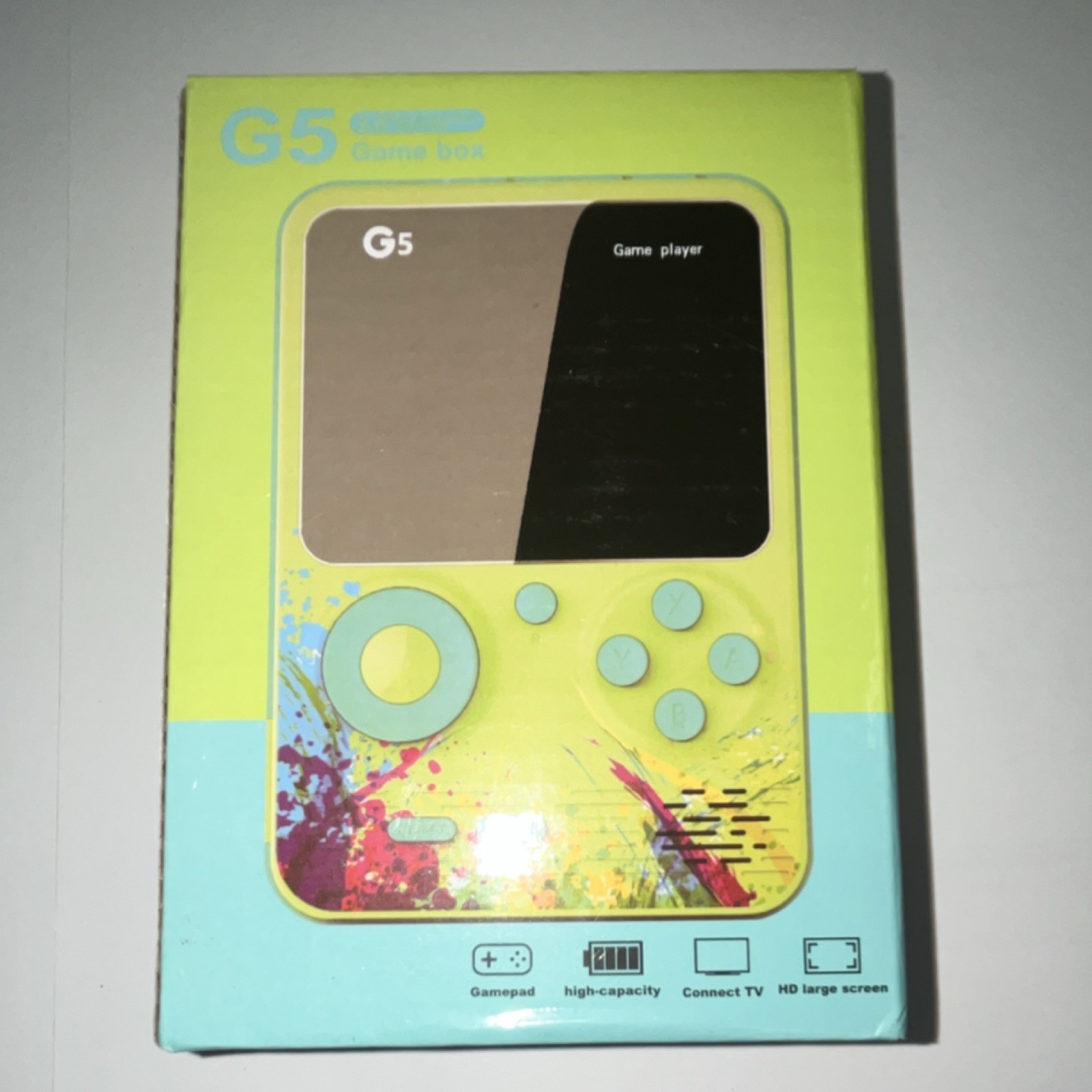 G5 Handheld Game System for Atari 2600 w/ Backlit Screen & TV Out, Green/Blue
