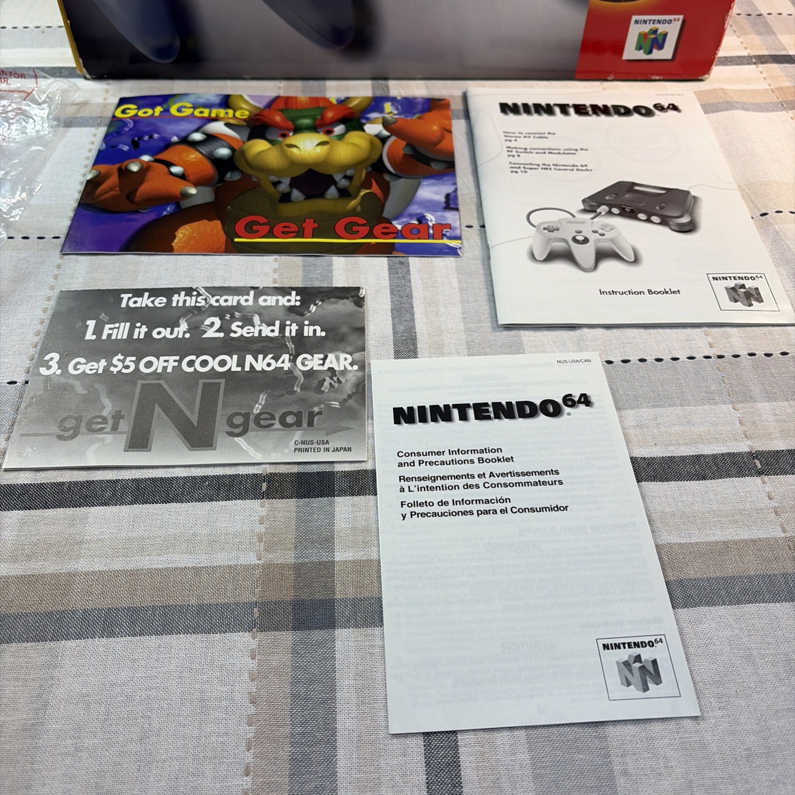 Nintendo 64 System N64 Console OEM CIB T&W W/Collectors Protective Cover – CLEAN