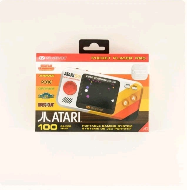 Atari Pocket Player Pro Handheld Console, 100 Games, 2.75″ Color Display “New”