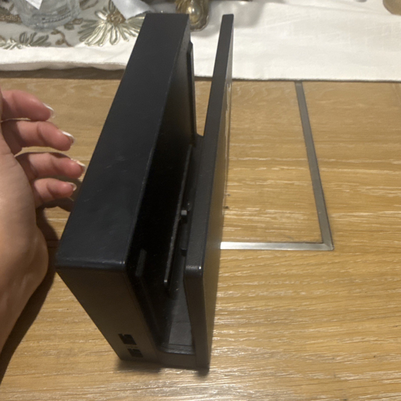 Nintendo Switch Dock Black HDMI USB TV Docking with Dinosaur Stickers