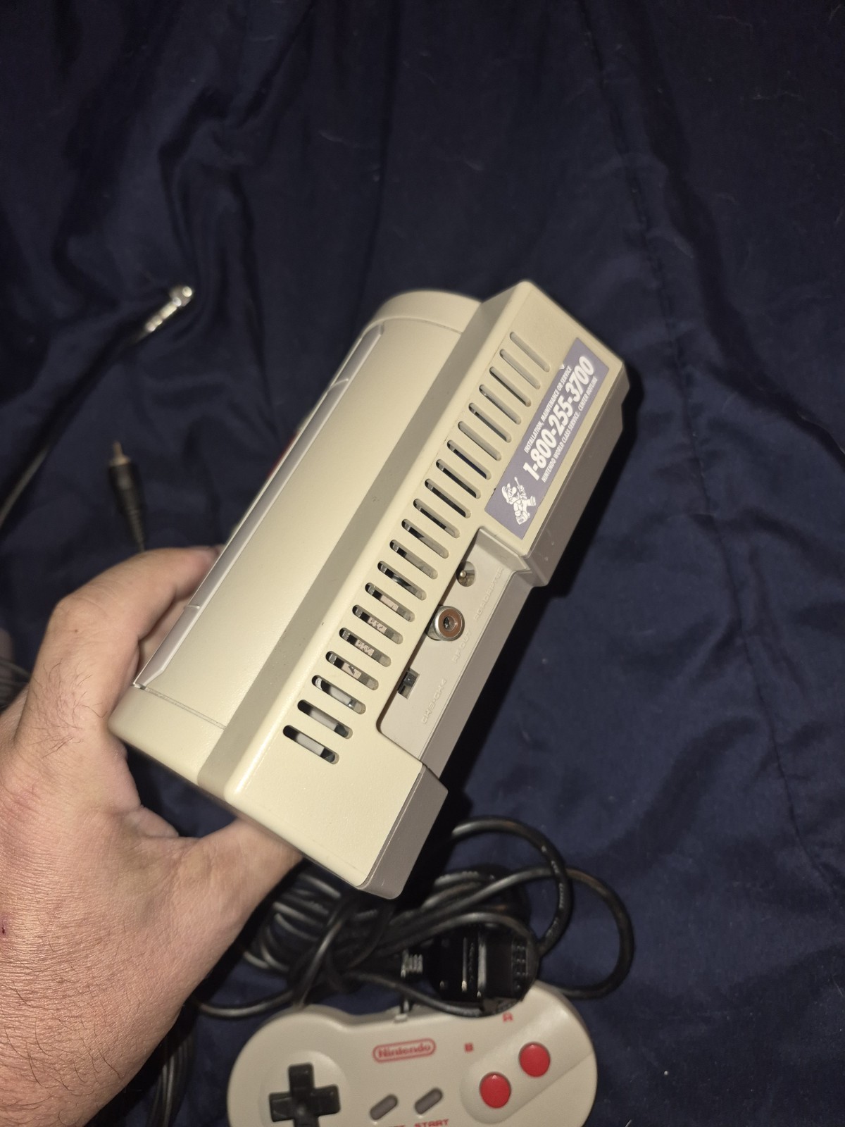 Nintendo NES Top Loader Console System NES-101, OG Dog Bone Controller & Cords!