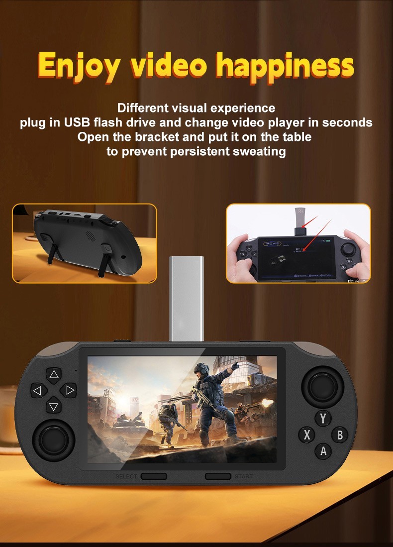 Popular Handheld Retro Gaming Console,Video Emulator Console IPS With 20000 Game