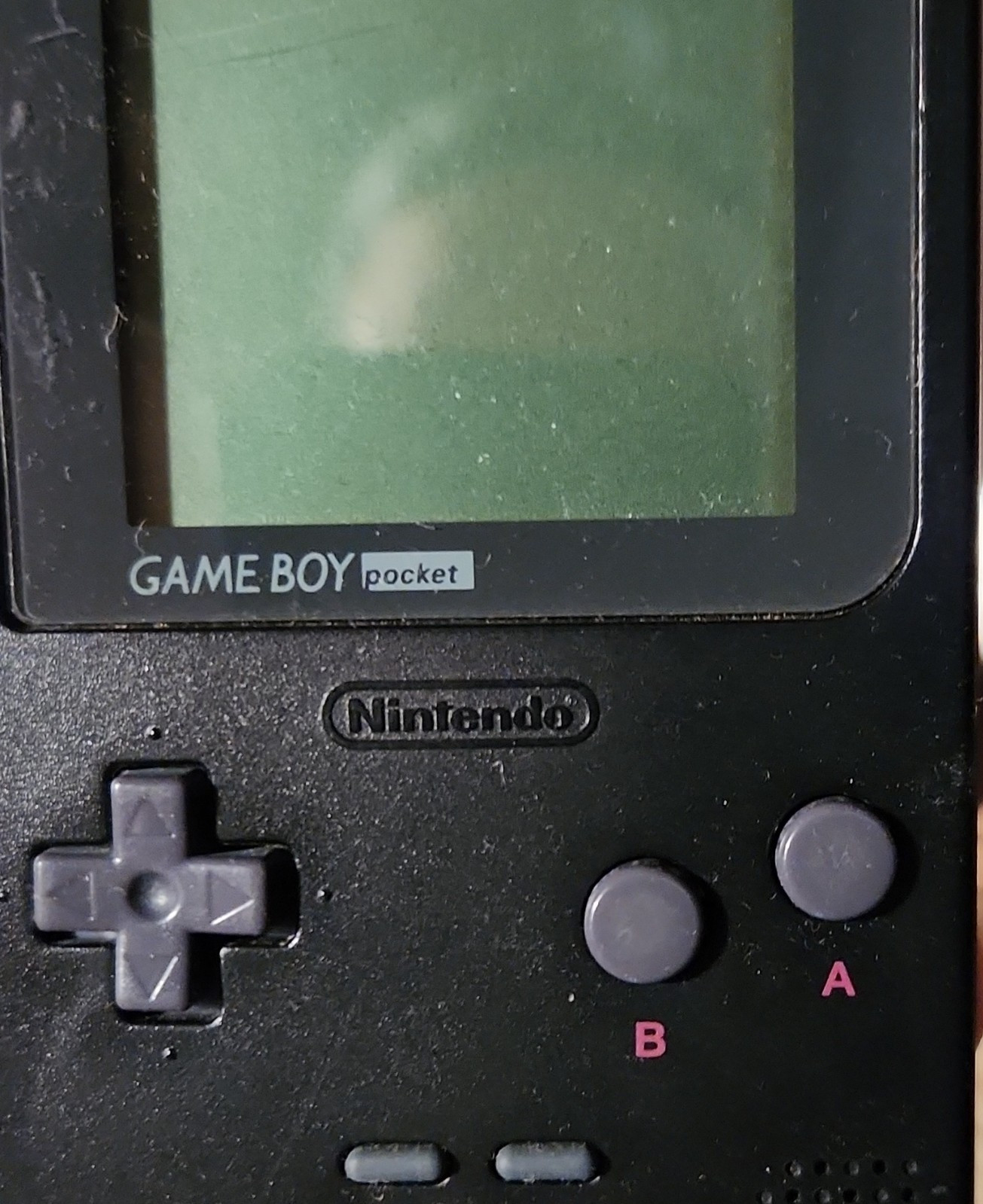 Nintendo Game Boy Pocket Black Handheld System, Headphone Jack, MGB-001