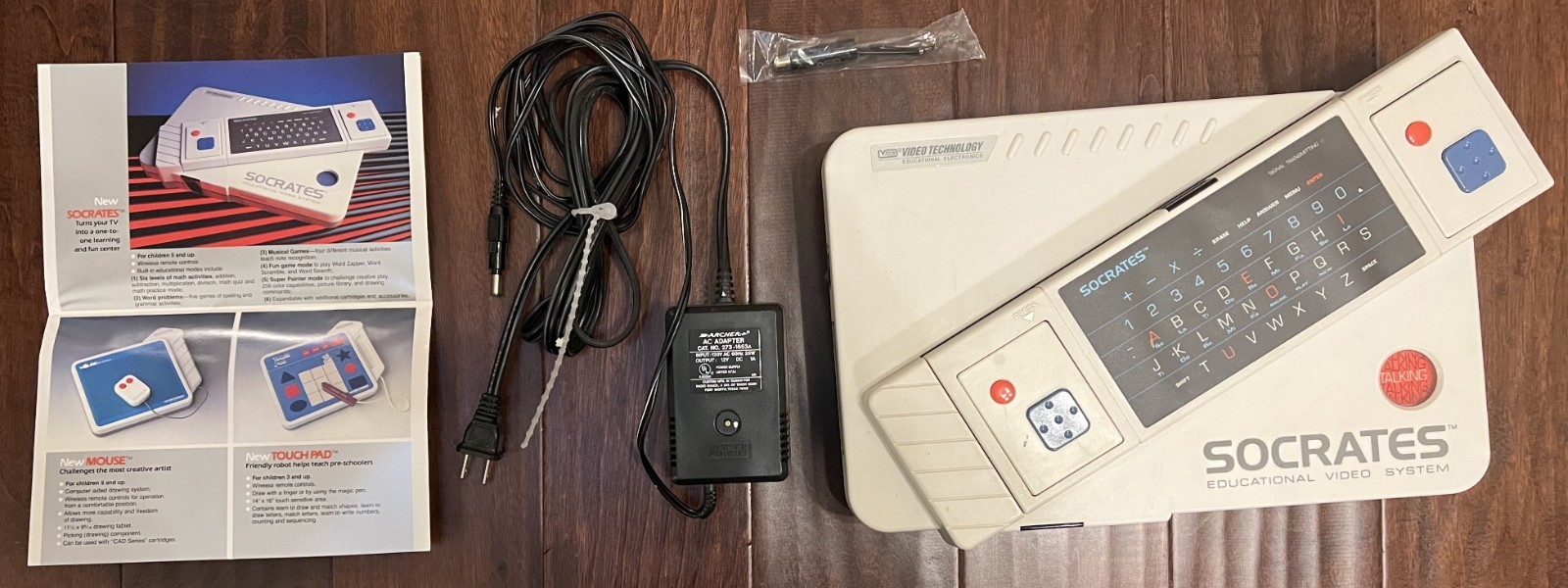 Vintage Rare Socrates Educational Video System VTECH 1998 w/ Box. Untested