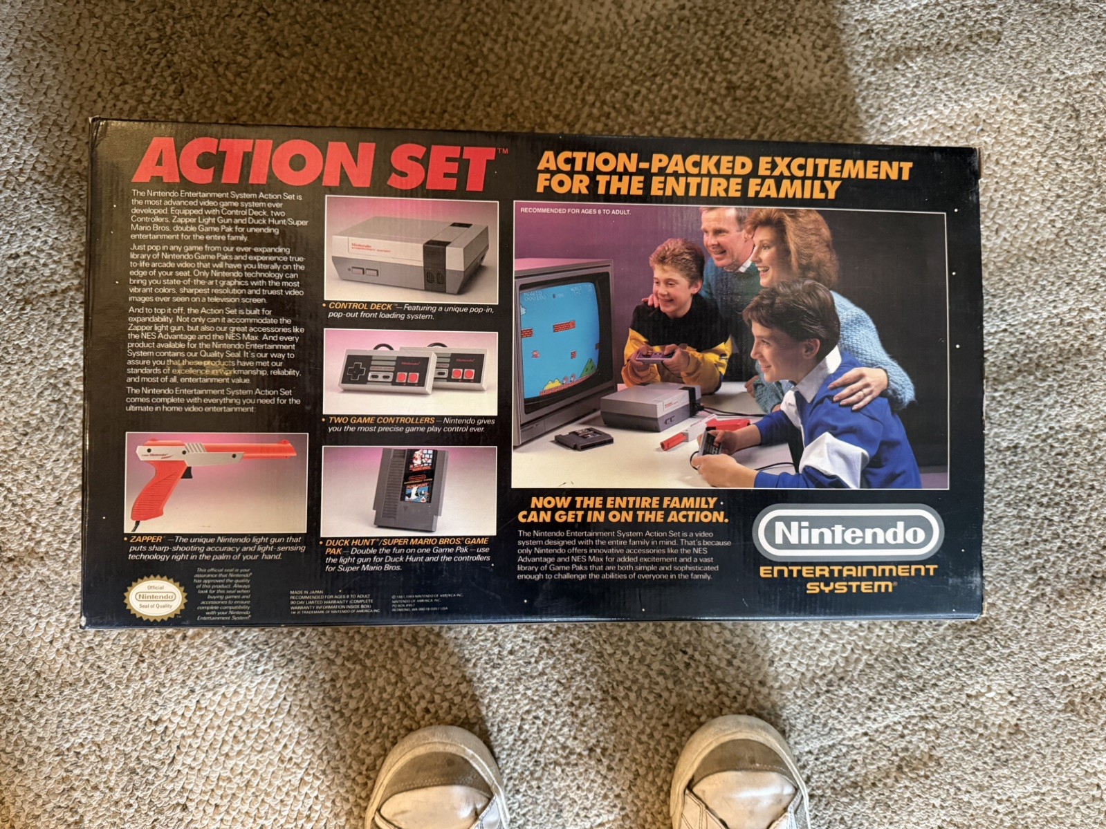 Nintendo NES entertainment system action set BRAND NEW