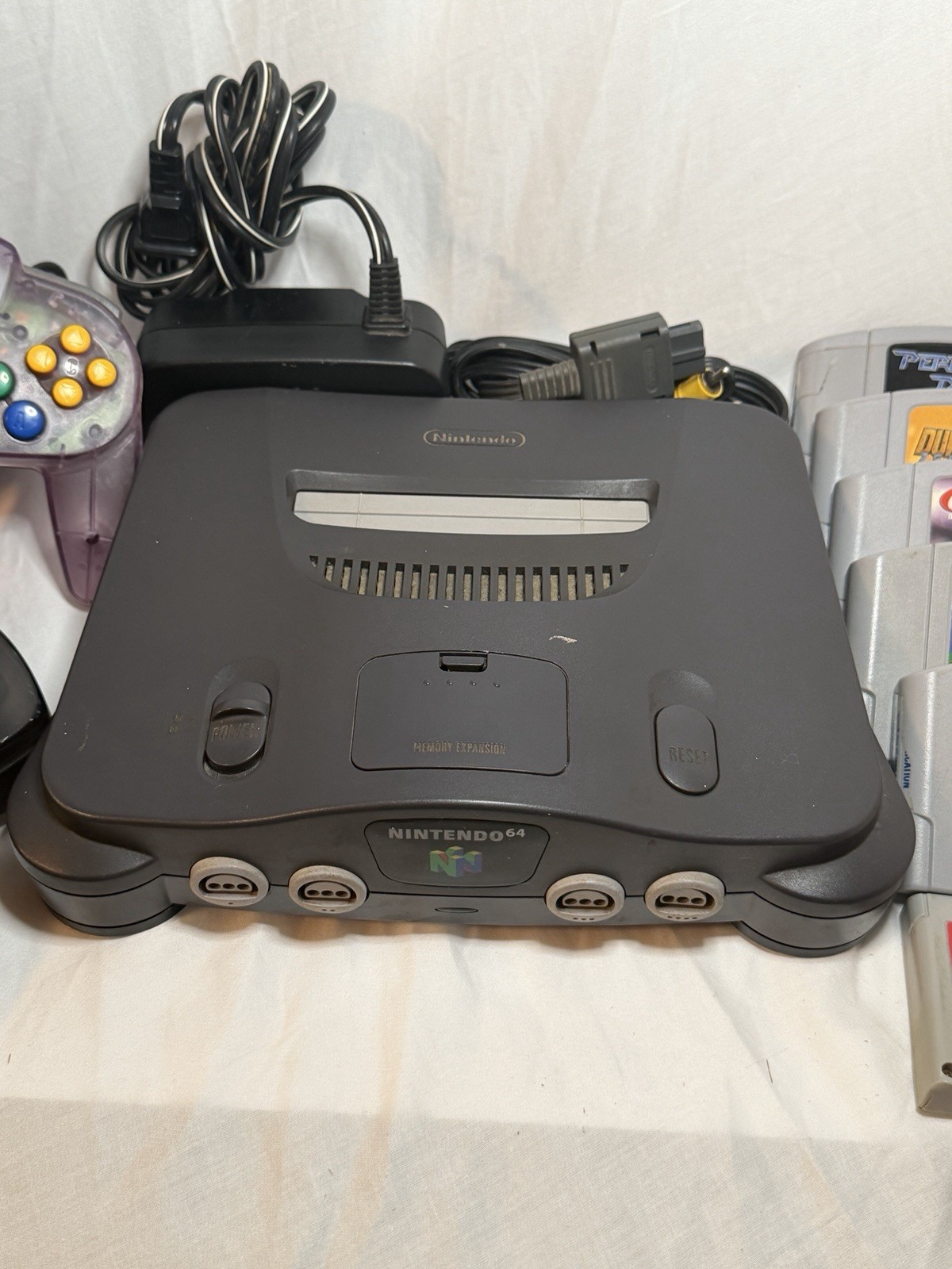 Nintendo 64 Console Game Bundle Hercules Mario Gex Perfect Dark Duke Nukem N64