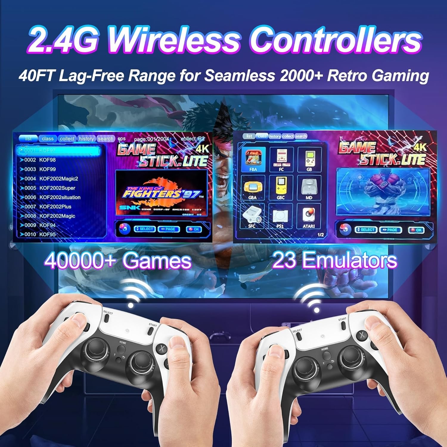 Classic Gaming Stick – 64GB, 40,000+ Games, Perfect Family Gift, 2026 Edition