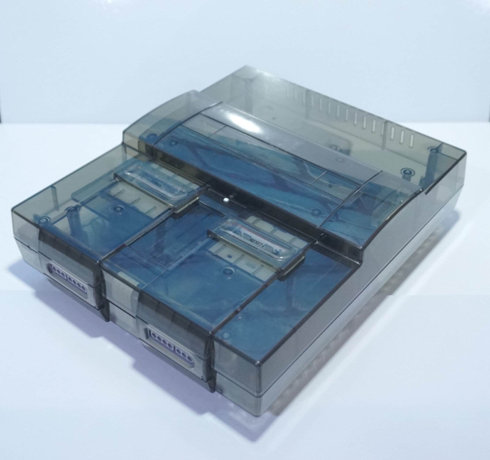 Authentic Transparent Clear Super Nintendo SNES Video Game Console SNS-001