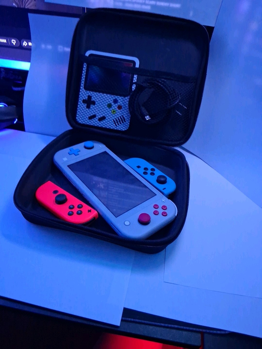Nintendo Switch Lite Zacian Zamazenta Pokemon Edition Bundle. games/joycons
