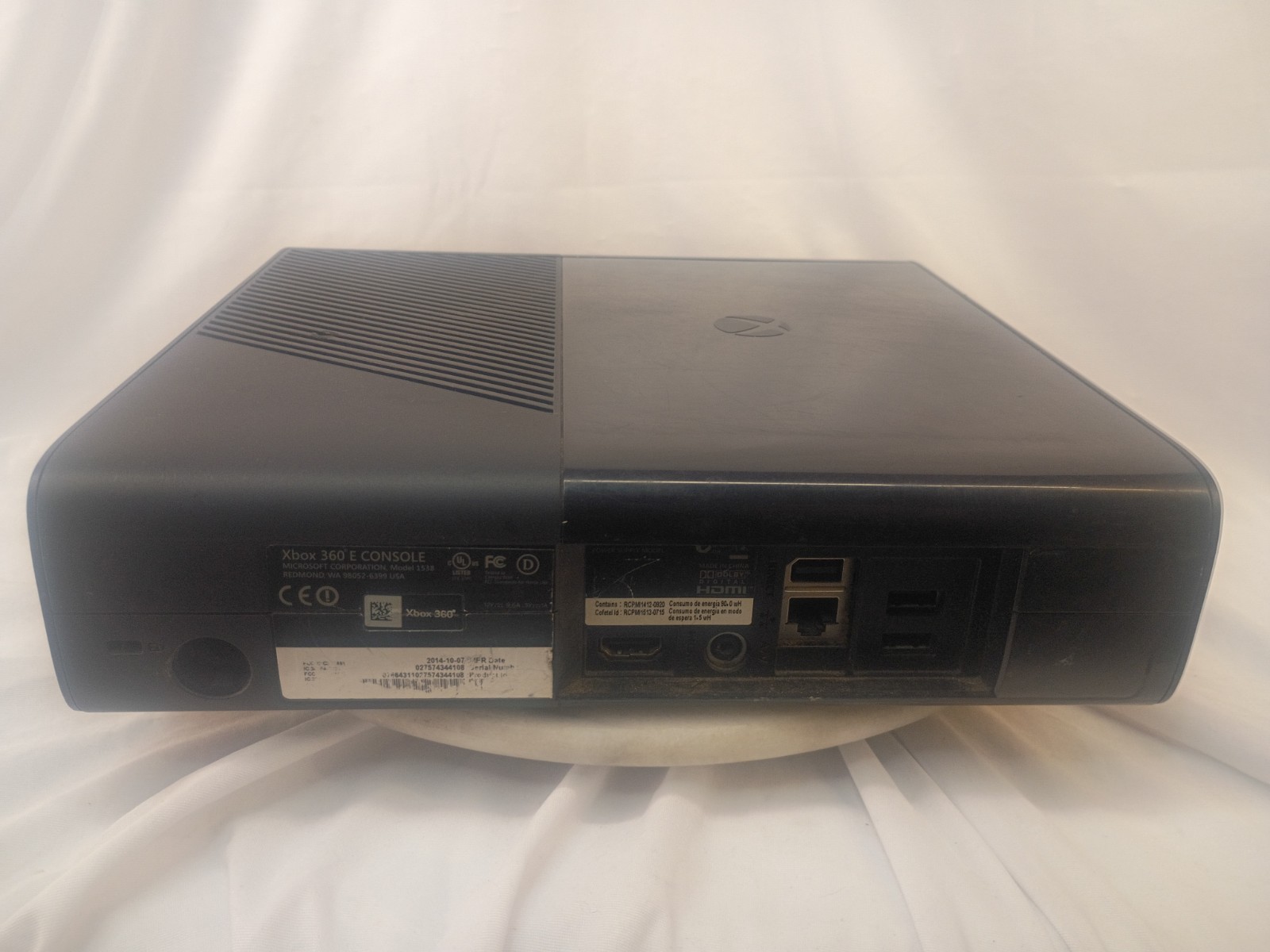 Microsoft Xbox 360 E 1538 500GB Gaming Console ONLY Black UNTESTED