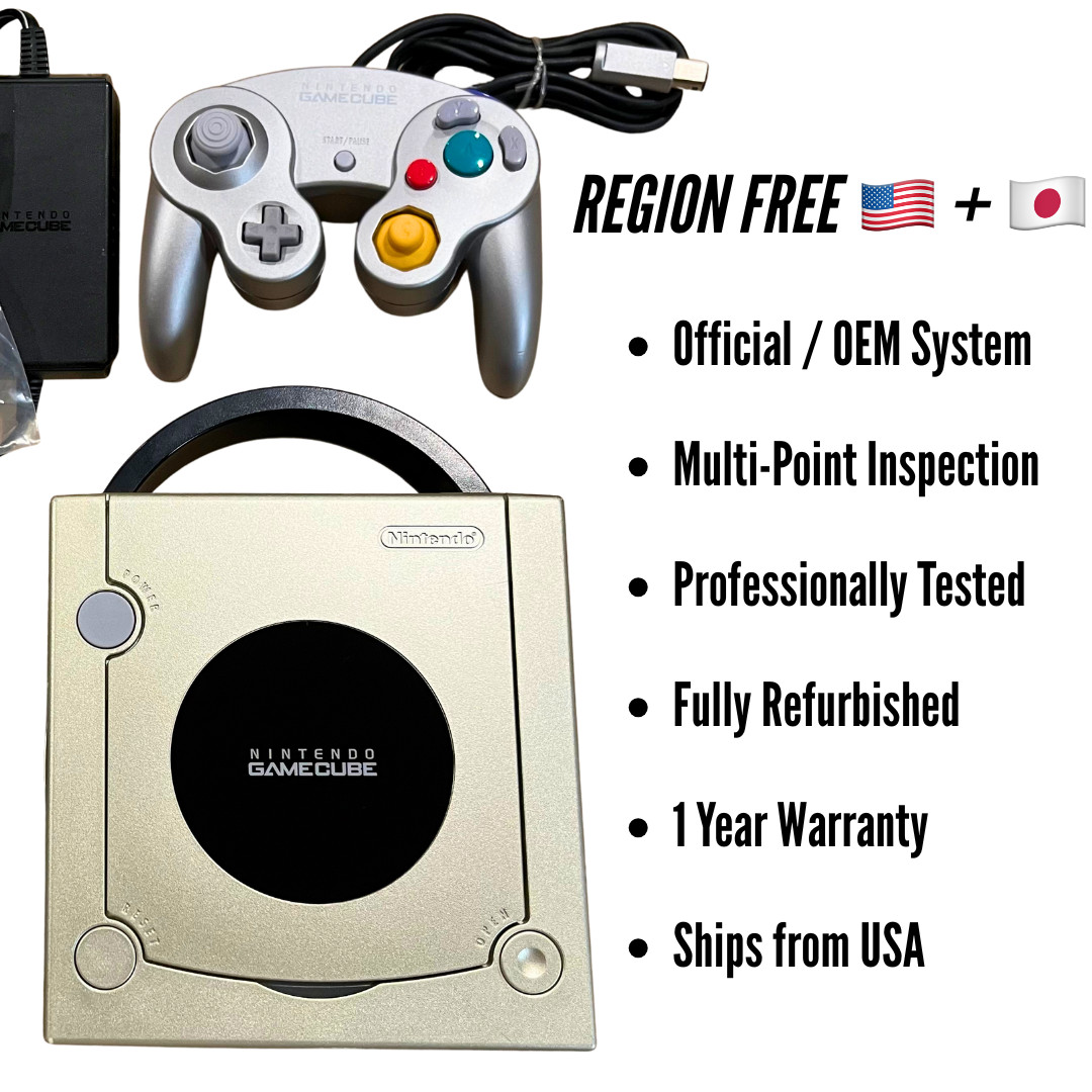 Nintendo GameCube Starlight Gold Toys R Us Exclusive REGION FREE DOL-101 JPN/USA