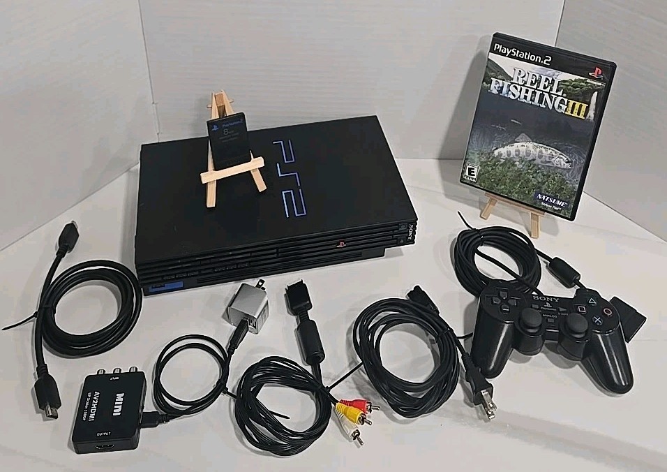 Sony PlayStation 2 PS2 Fat Console (SCPH-30001 R) w/ OEM Controller & 720p HDMI