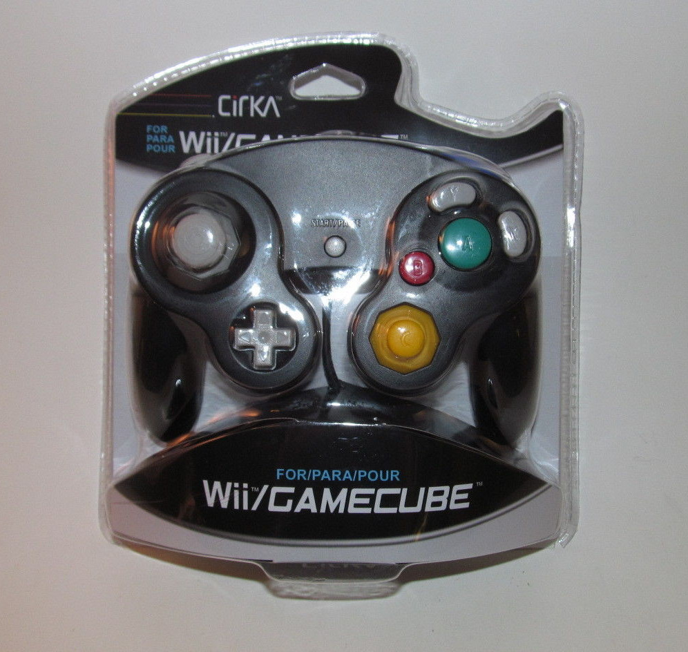 Black Nintendo GameCube Console Bundle System New Jet Black Controller & Hookups