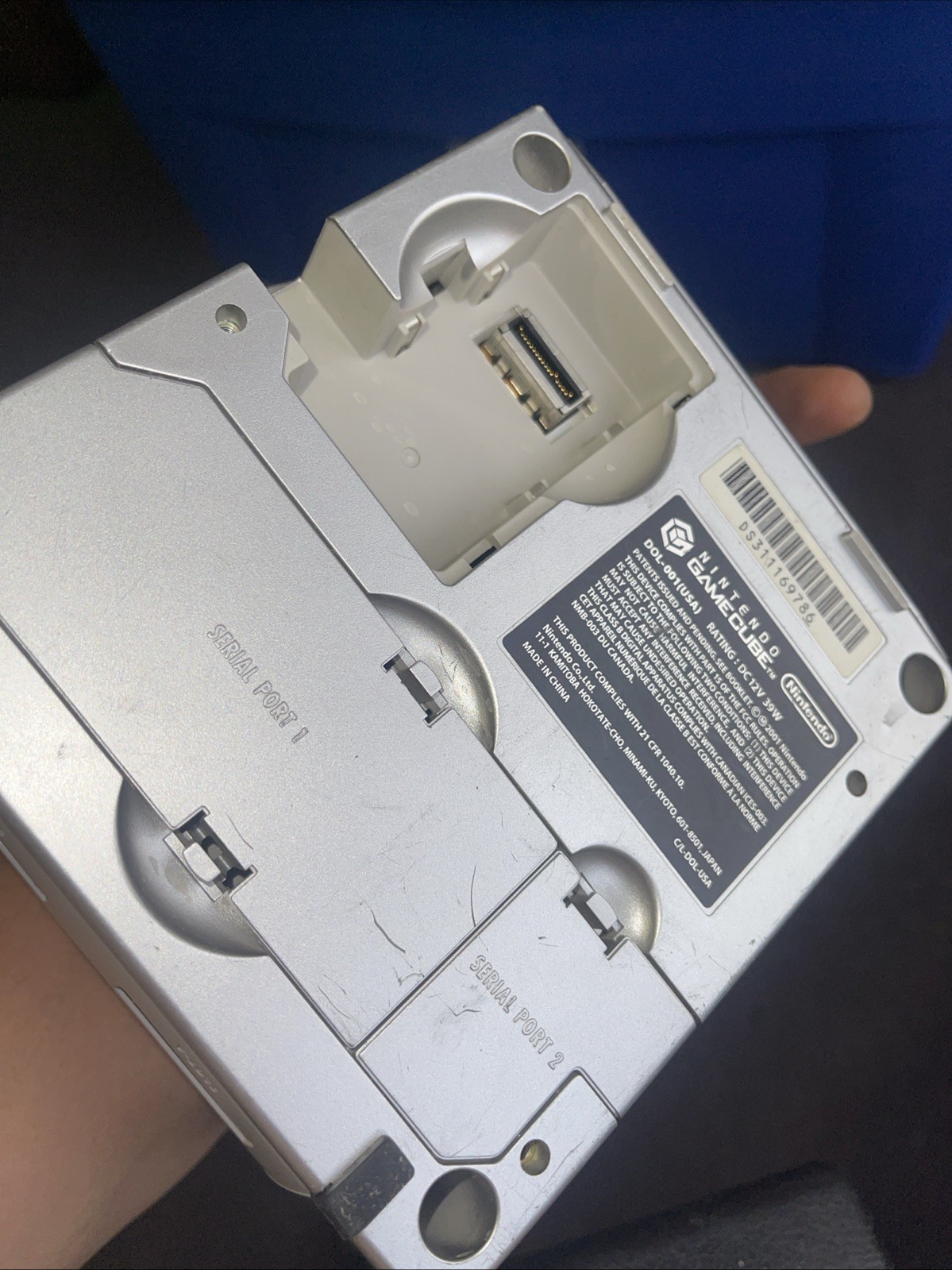 Nintendo GameCube Silver 2001 Platinum DOL-001 TESTES AND WORKING PERFECT