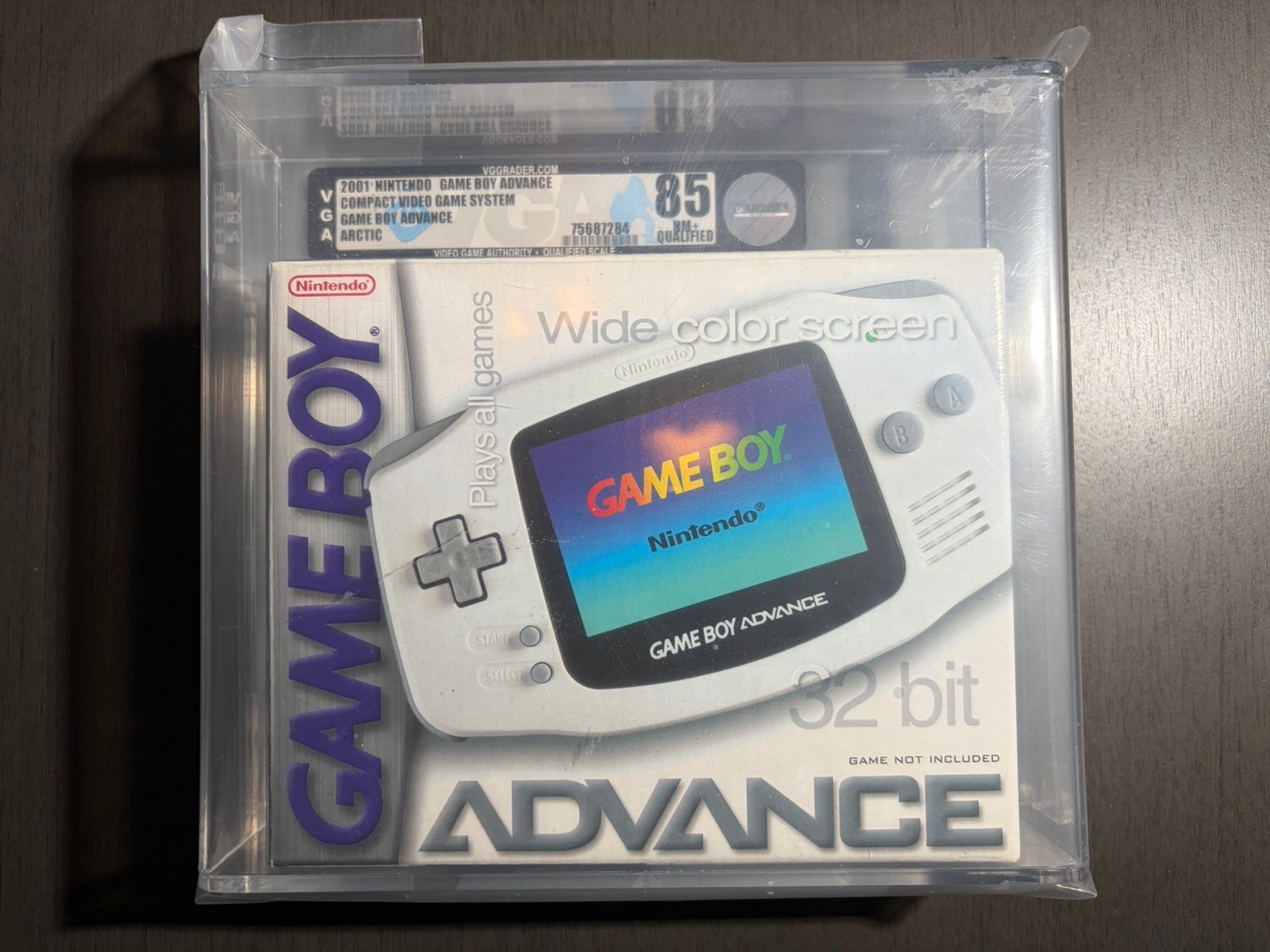 Nintendo GameBoy Advance GBA White System Console VGA 85