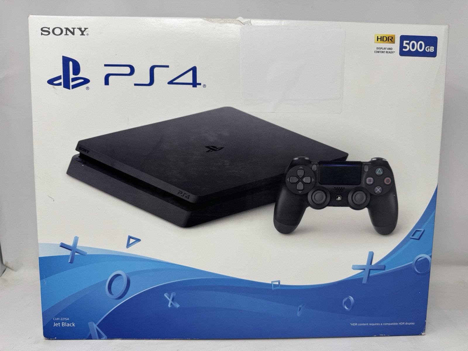 Sony PS4 Slim 500GB CUH-2215A Console 2 Controllers 4TB Game Drive Box Tested