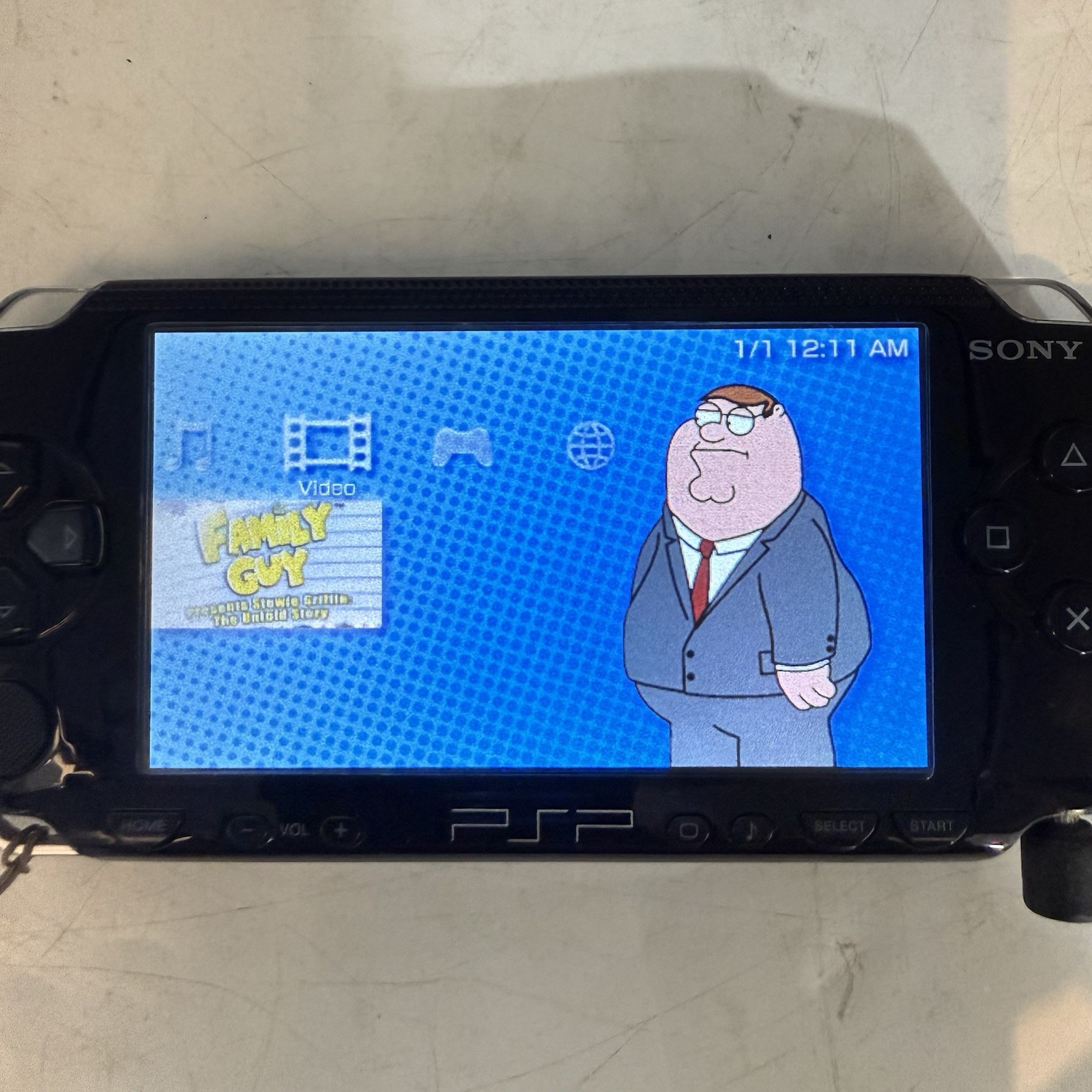 Sony PlayStation Portable PSP Console – Black (PSP-1001K) Tested W/32mb Mem Card