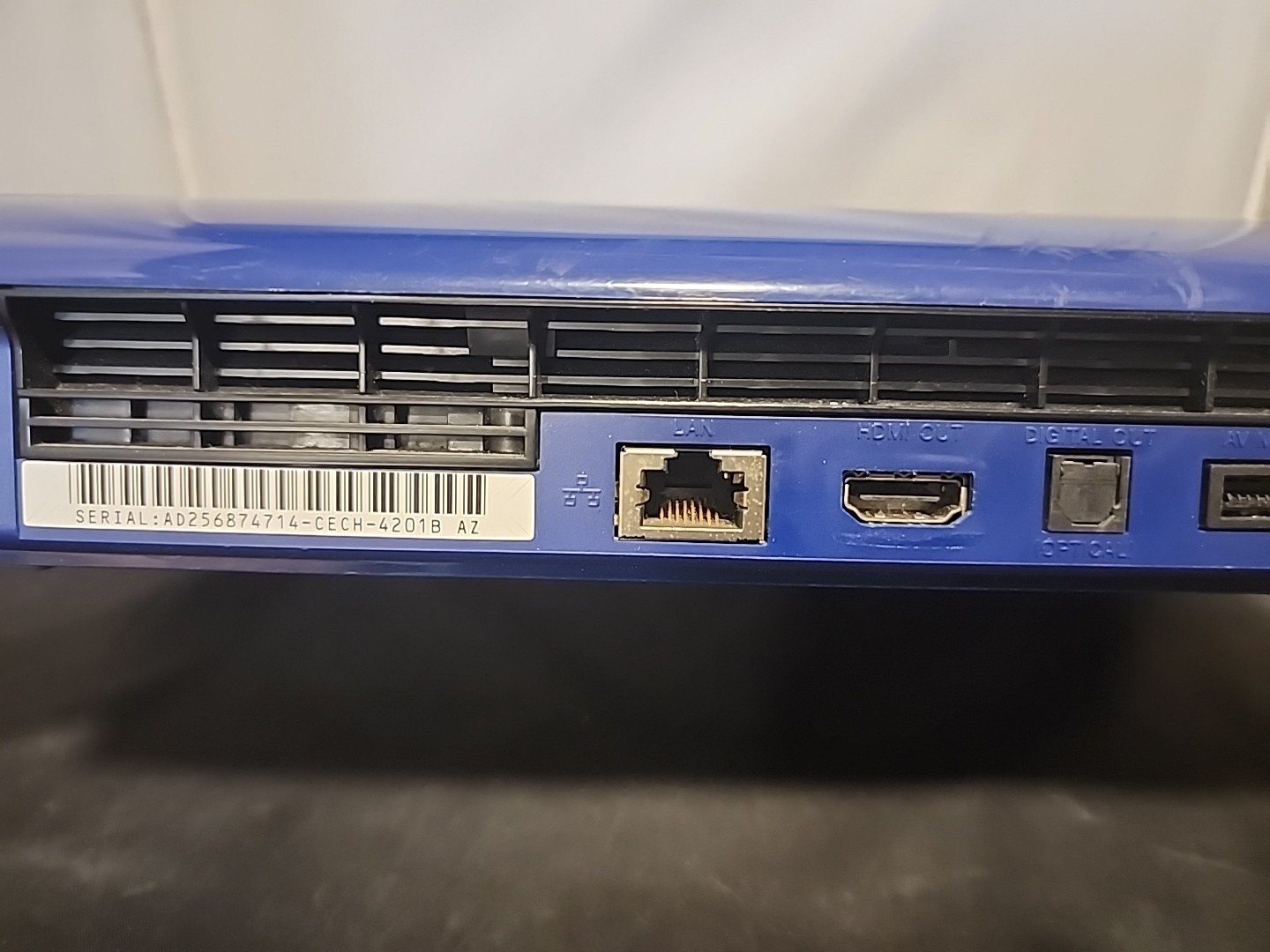 Sony Playstation 3 Super Slim Launch Edition 250GB Azurite Blue Console TESTED ✅