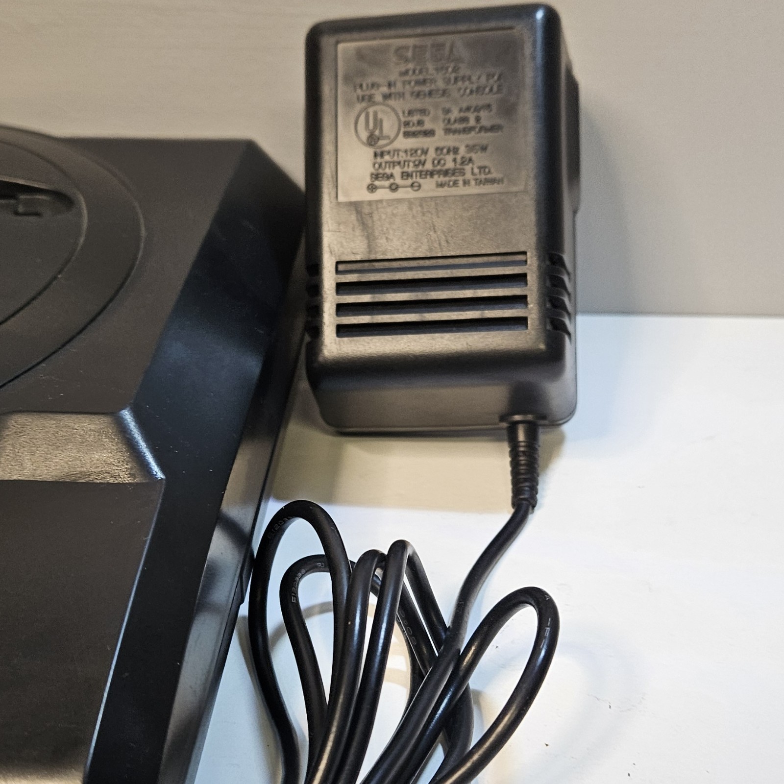 Sega Genesis Model 1 (1601) Console and OEM power cable adapter, Powers On