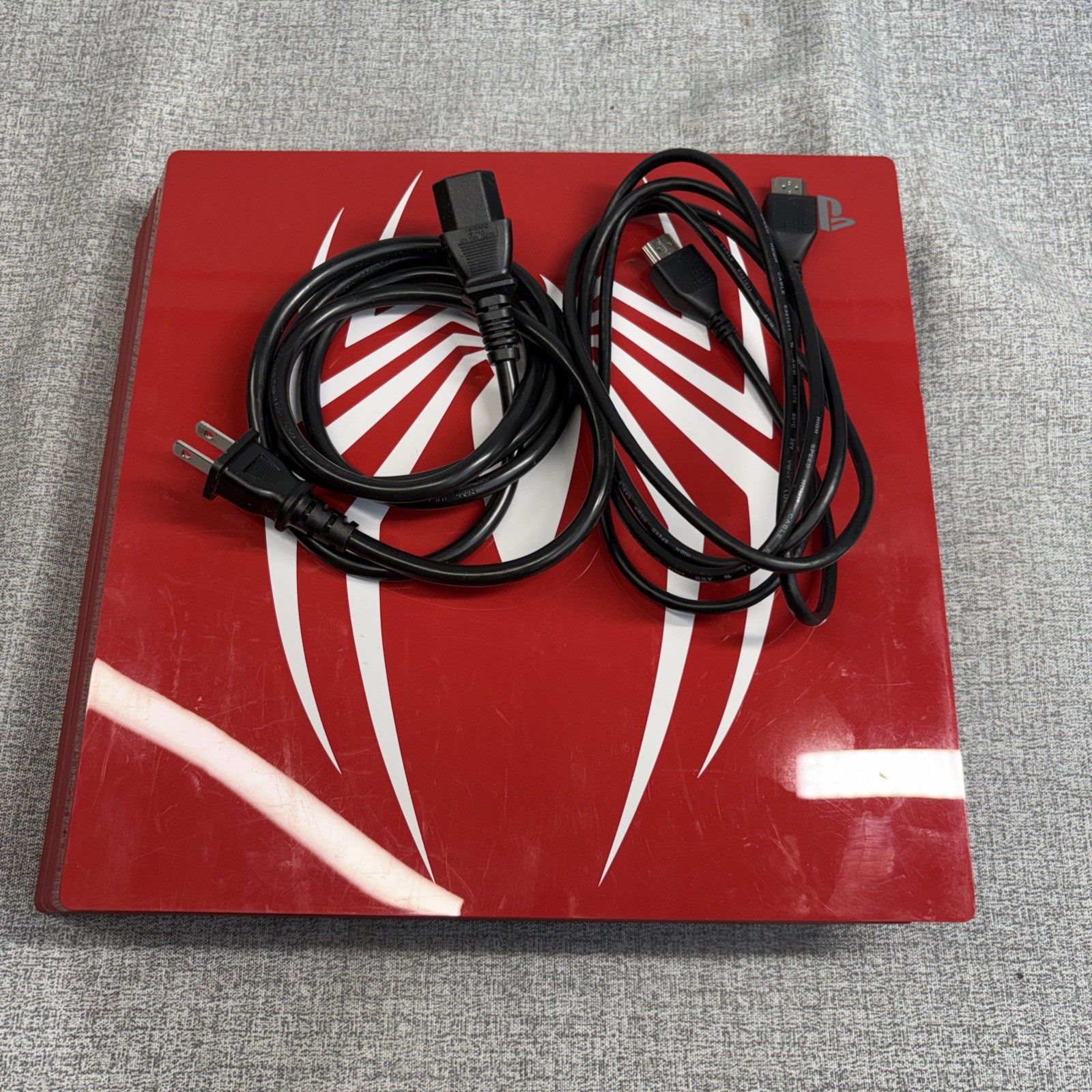 Sony PlayStation 4 Pro Spider-Man Limited Edition Home Console Red 1TB Tested