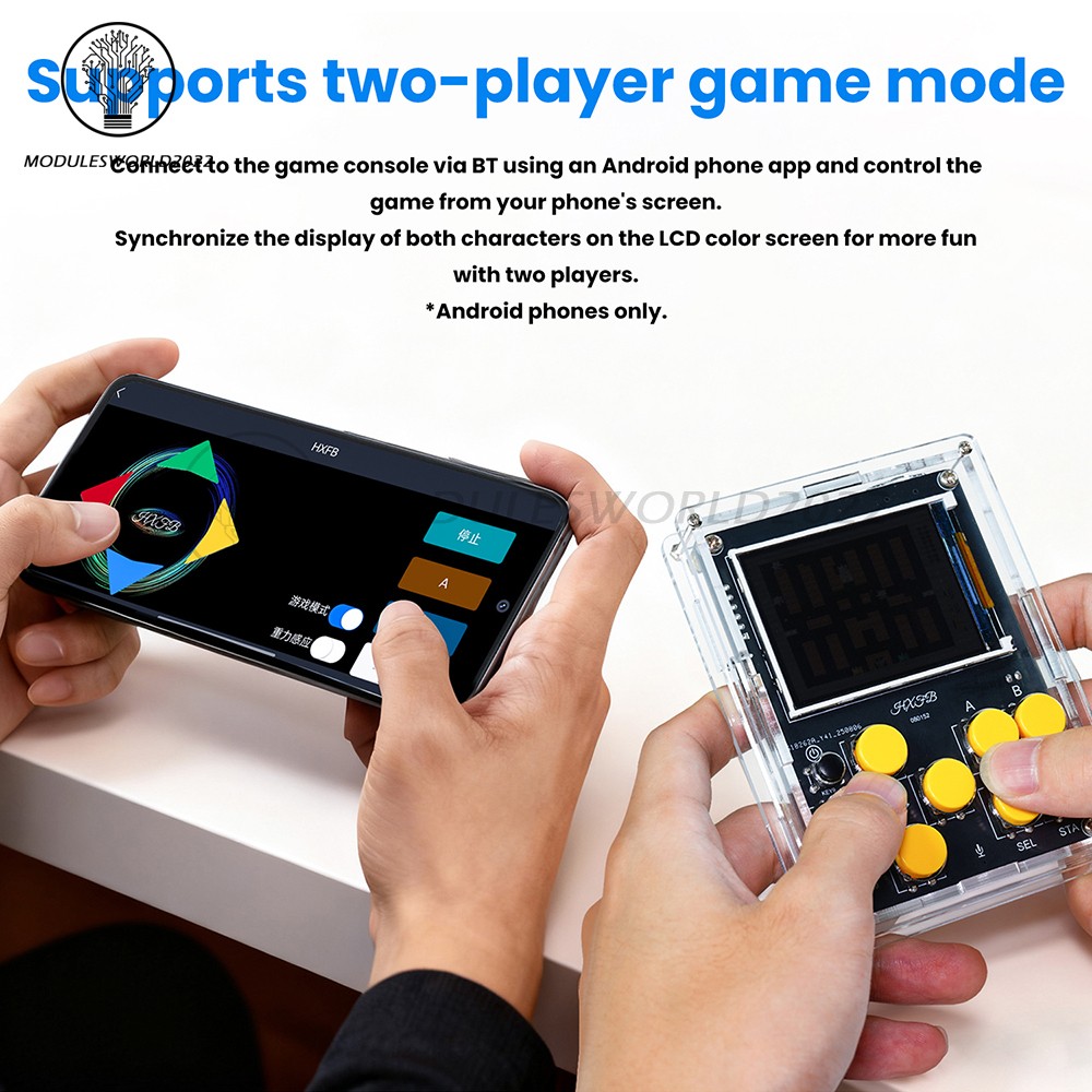 LCD Game Console DIY Kit Multifunction Weather Clock Xiaozhi AI Robot Soldering