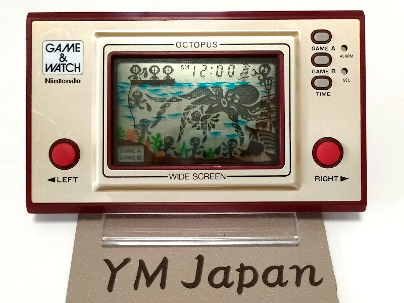 Nintendo OC-22 Octpus LSI Game and Watch Used Tested Retro Japan #04950557