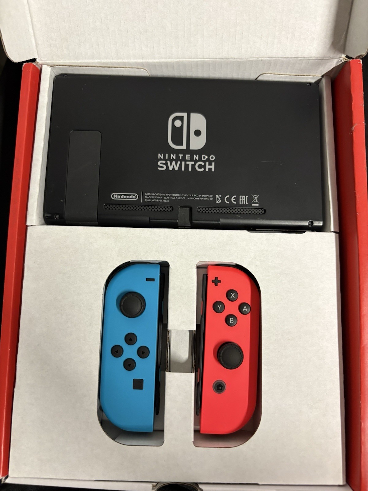 Nintendo Switch Neon Blue and Neon Red Joy-Con HAC-001 Japanese Version