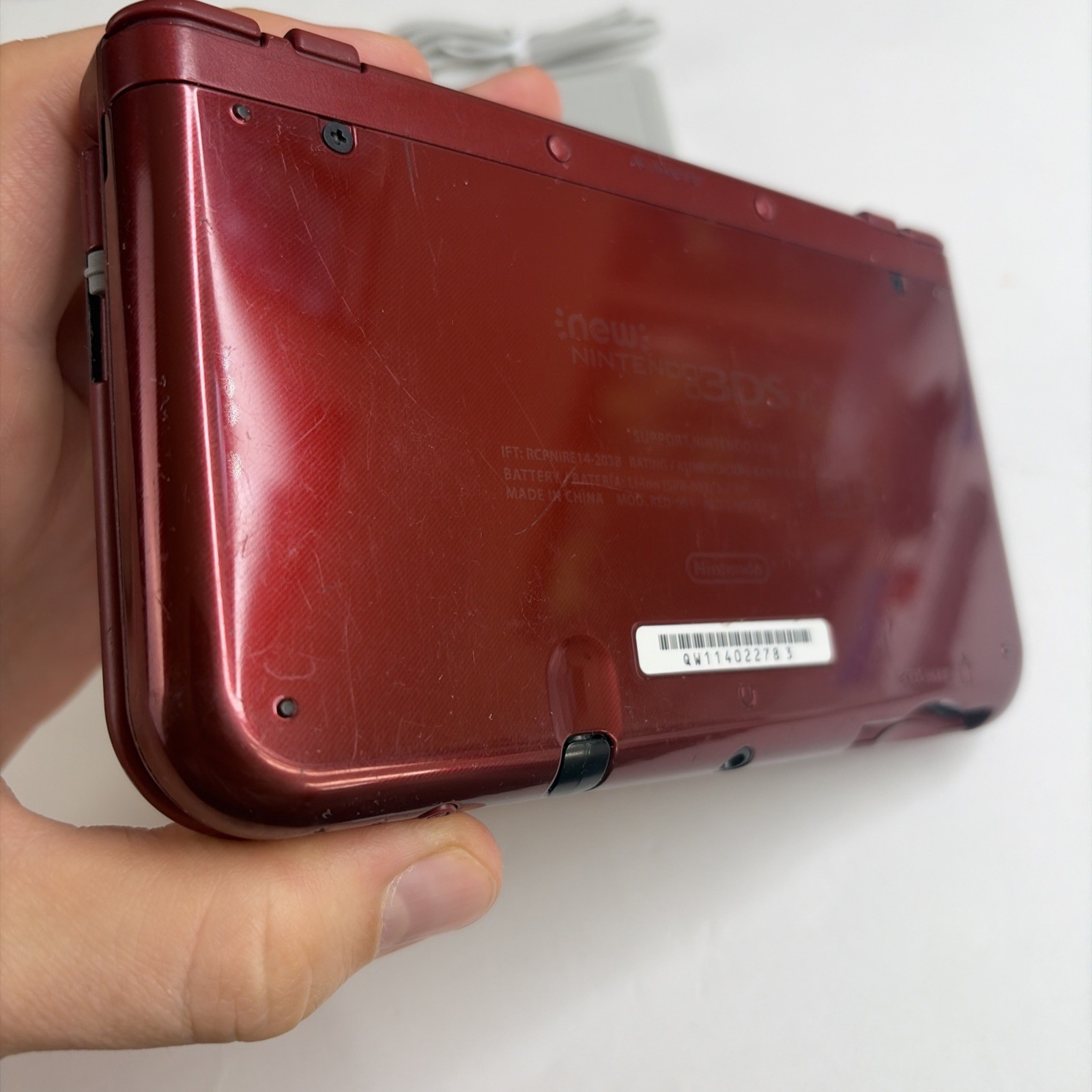 New Nintendo 3DS XL Red Console US Model – Top IPS Tested! W Charger Stylus