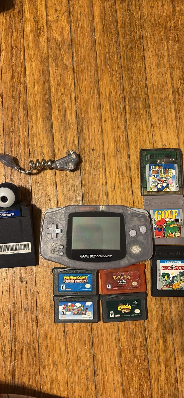 Game boy advance games and bag. charger not included
