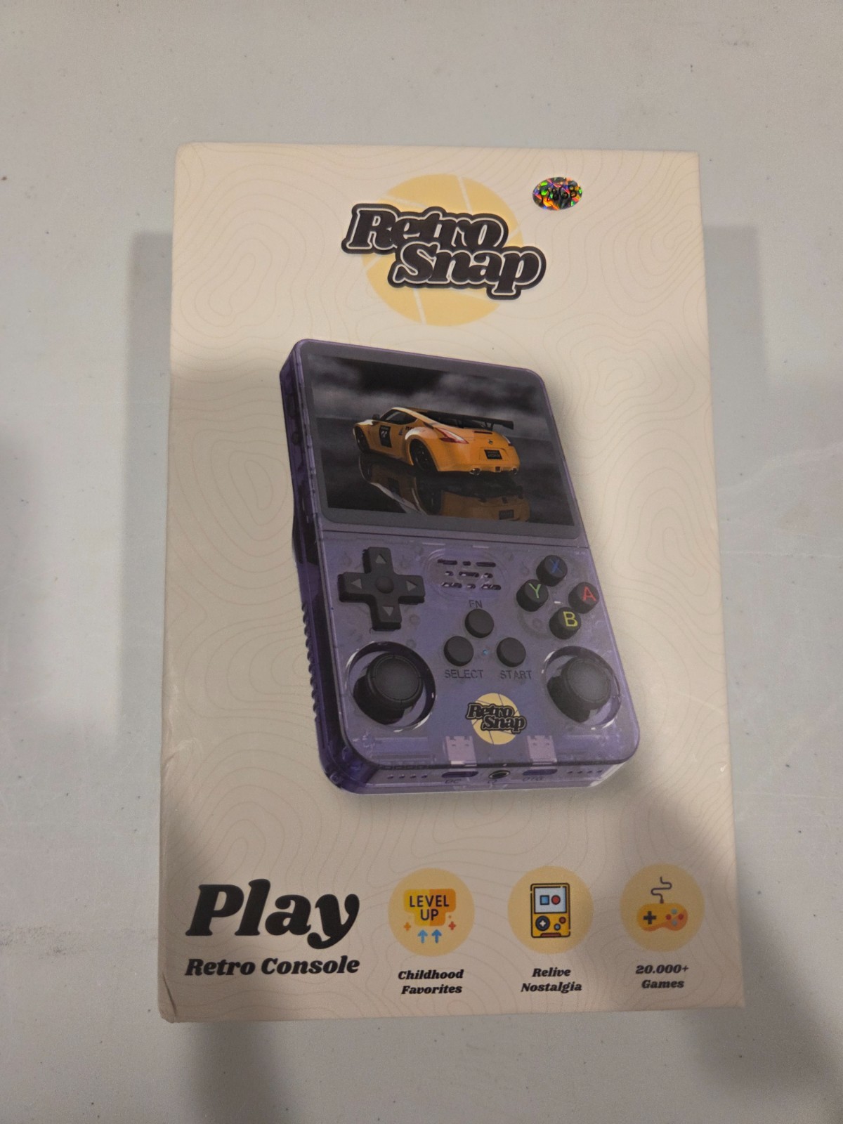 RetroSnap Play Retro Handheld Video Game System 128GB 40k+ games Linux Pink