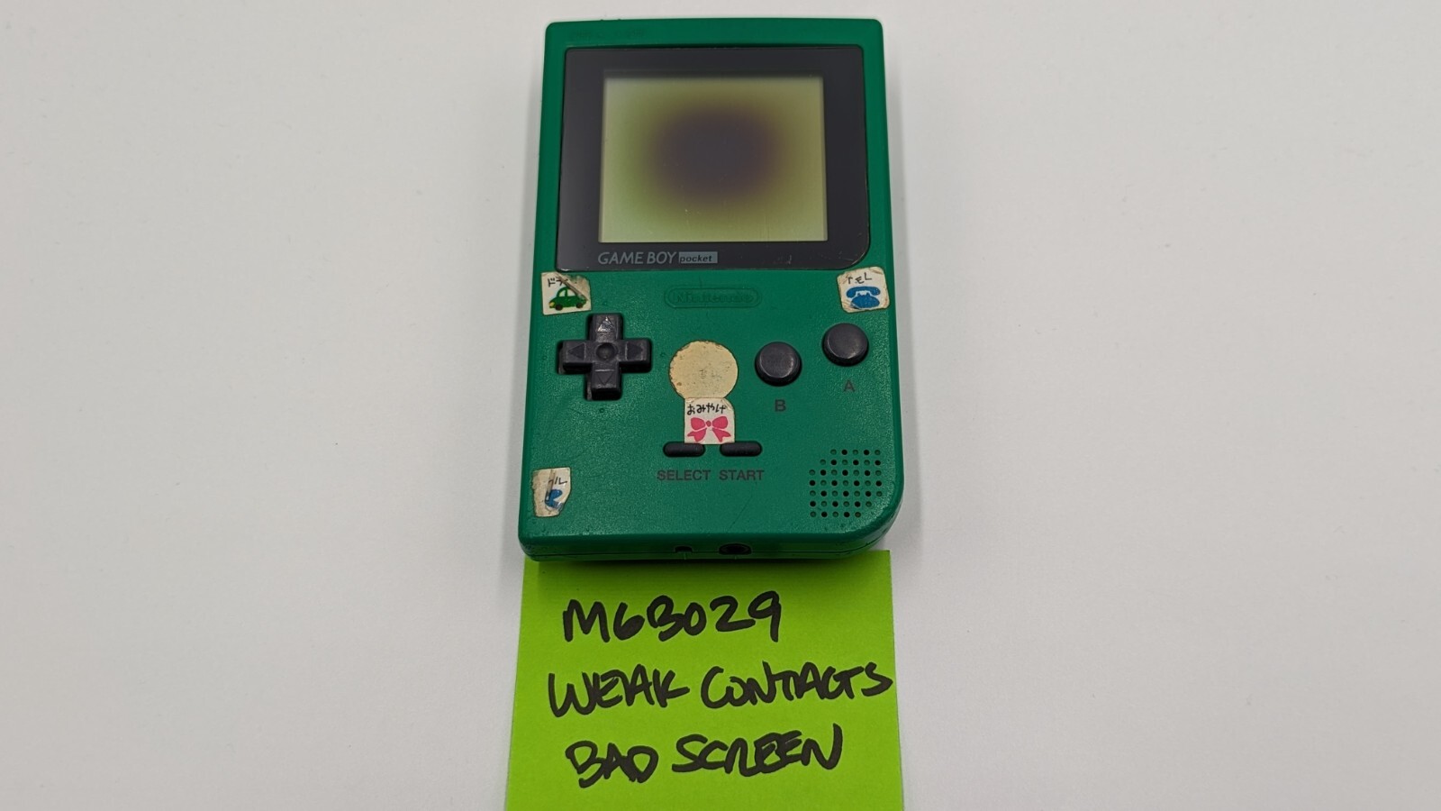 Nintendo Game Boy Pocket Handheld Console System Green – WORKS – FREE SHIP