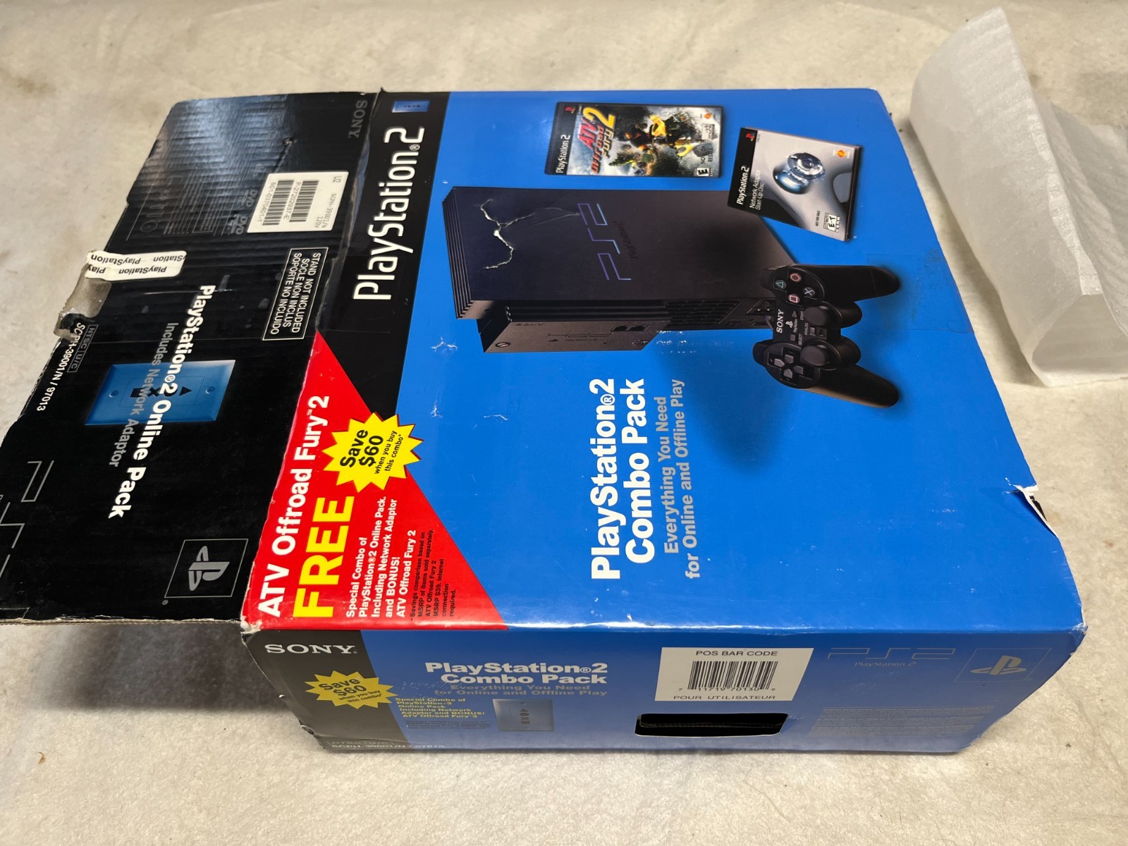 Sony Playstation 2 Combo Pack PS2 Console System 39001/N Original BOX Online SET