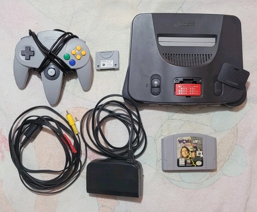 Nintendo 64 Bundle w/ Expansion Pack – Controller – Game – Tested and Working