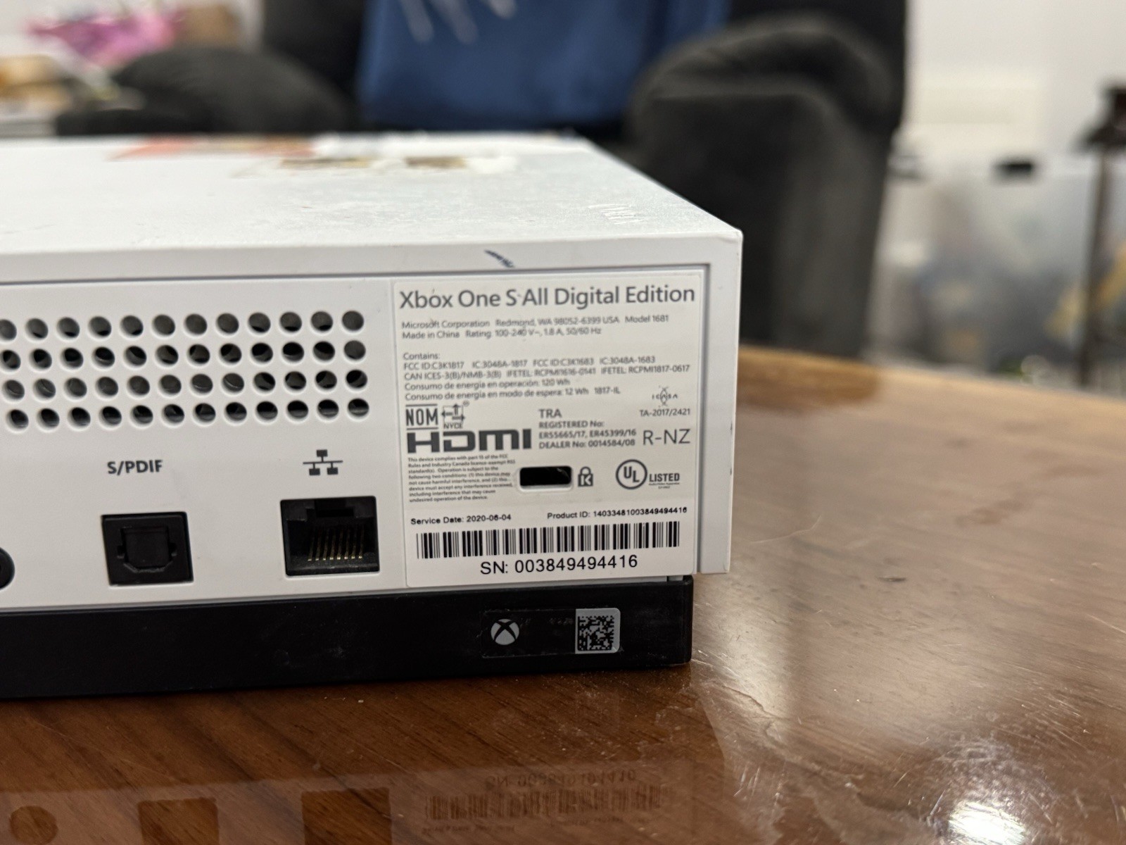 Microsoft Xbox One S All-Digital 1TB White 4K UHD Console MPN 1681 NTSC-U/C