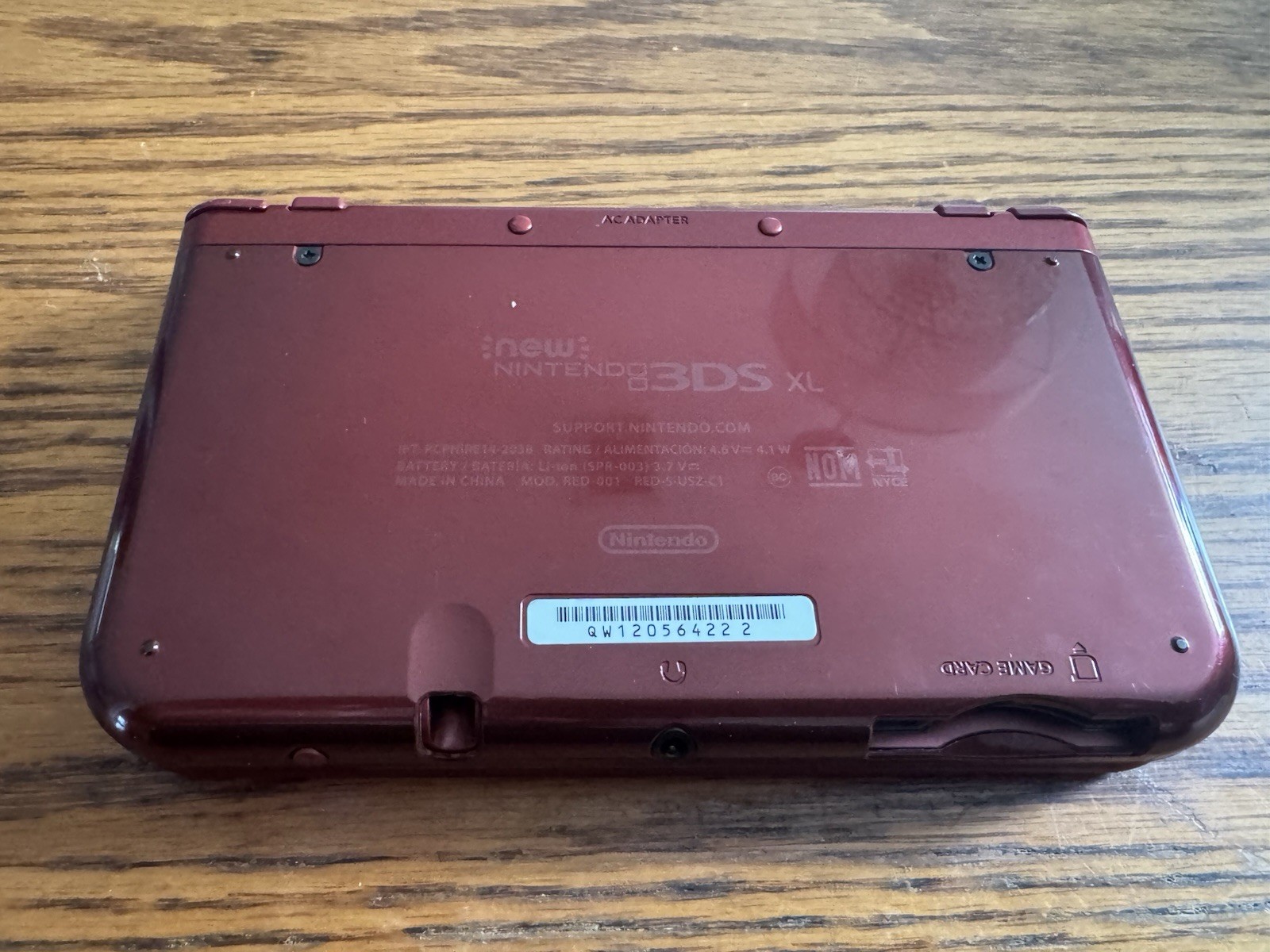Nintendo 3DS XL Launch Edition Handheld Red Gaming System