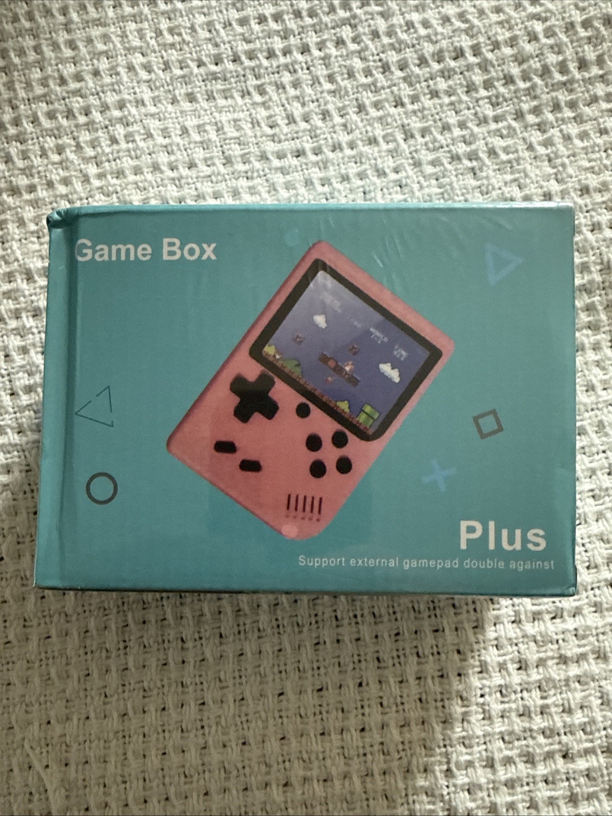 Game Box Plus Hand Held Game System Rechargeable Battery Blue Brand New Sealed