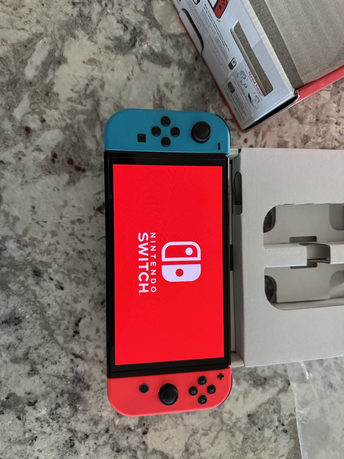 Nintendo Switch OLED Model HEG-001 Handheld Console – 64GB – Black/Neon Red/Neon