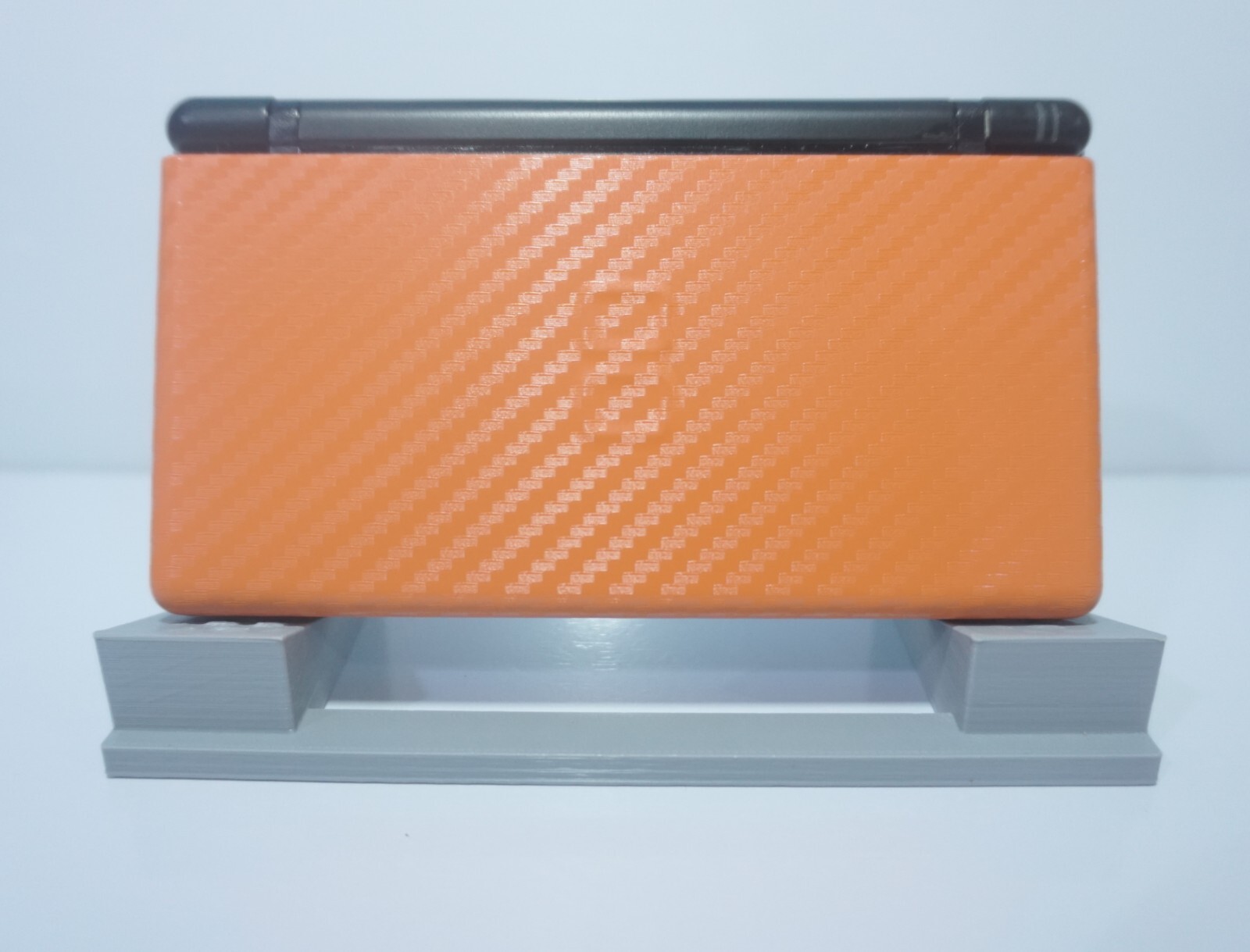 Nintendo DS Lite Carbon Fiber Orange and Black Handheld System with Charger