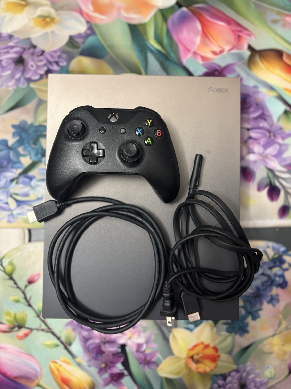 Xbox One X 1TB Gold Rush Special Edition Battlefield V Console Plus Controller