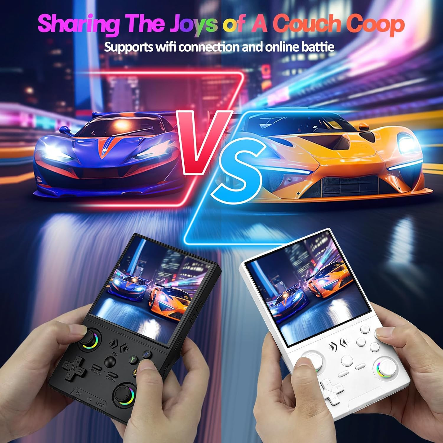 XF40V Retro Handheld Game Console, Retro Gaming Console 4.0” IPS Screen Linux S
