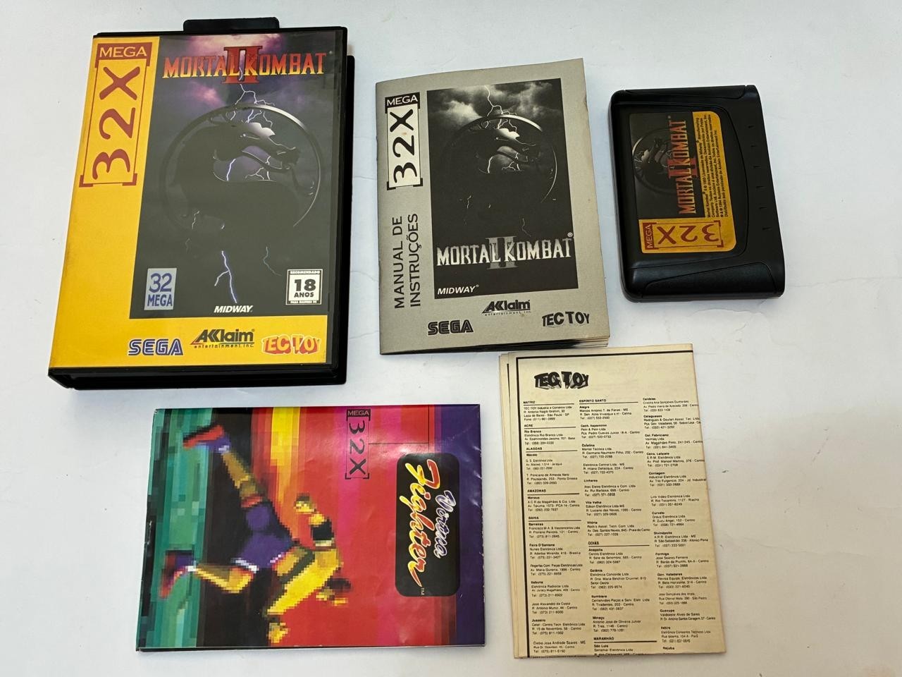 Sega 32X : Mortal Kombat 2 Tectoy complete Mega 32X