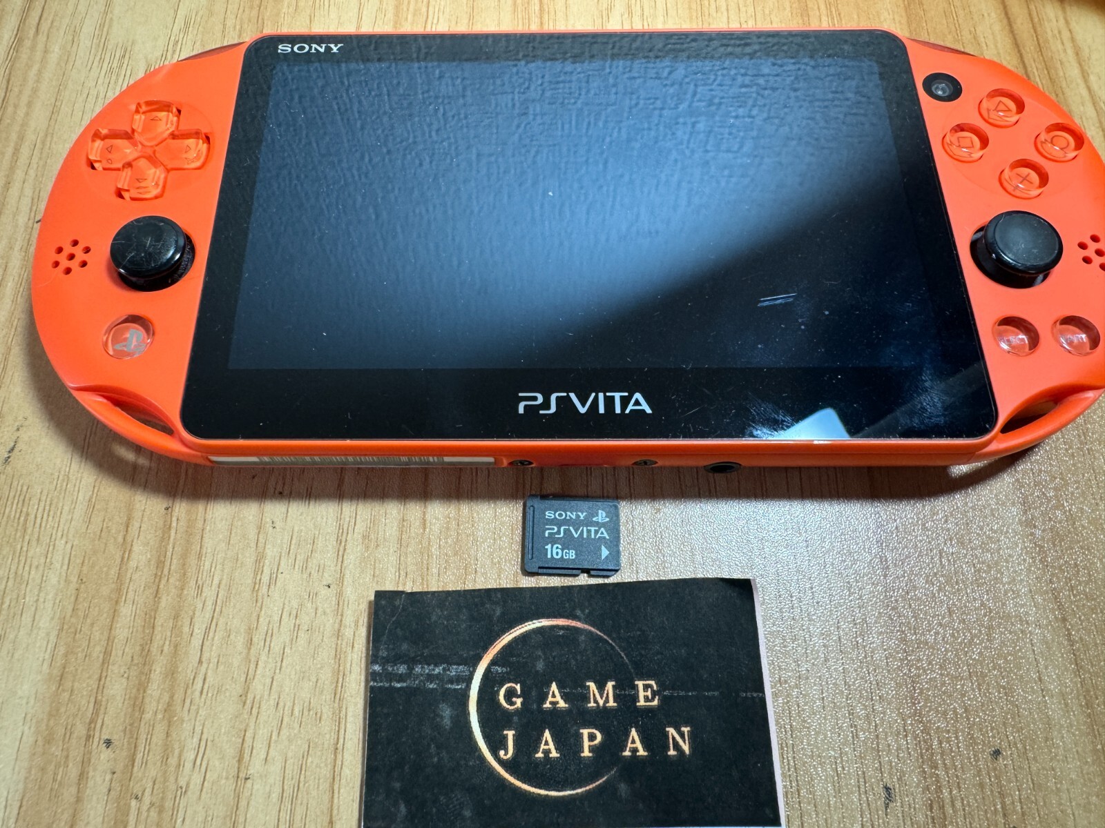 PS Vita Neon Orange PCH 2000 Za24 Console only PSV Slim Used Tested #6